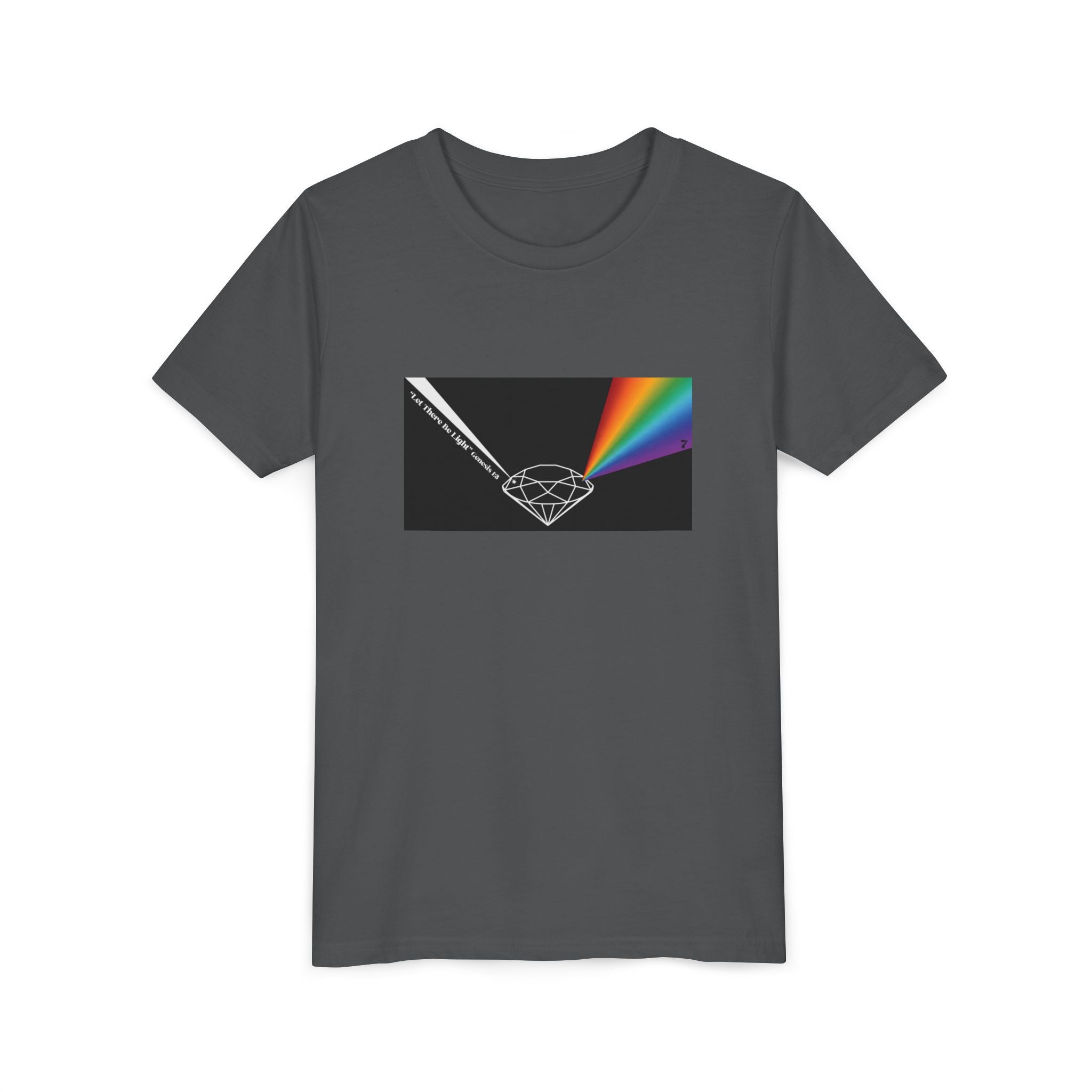 Youth Tee — Prism Diamond Rainbow Graphic Shirt