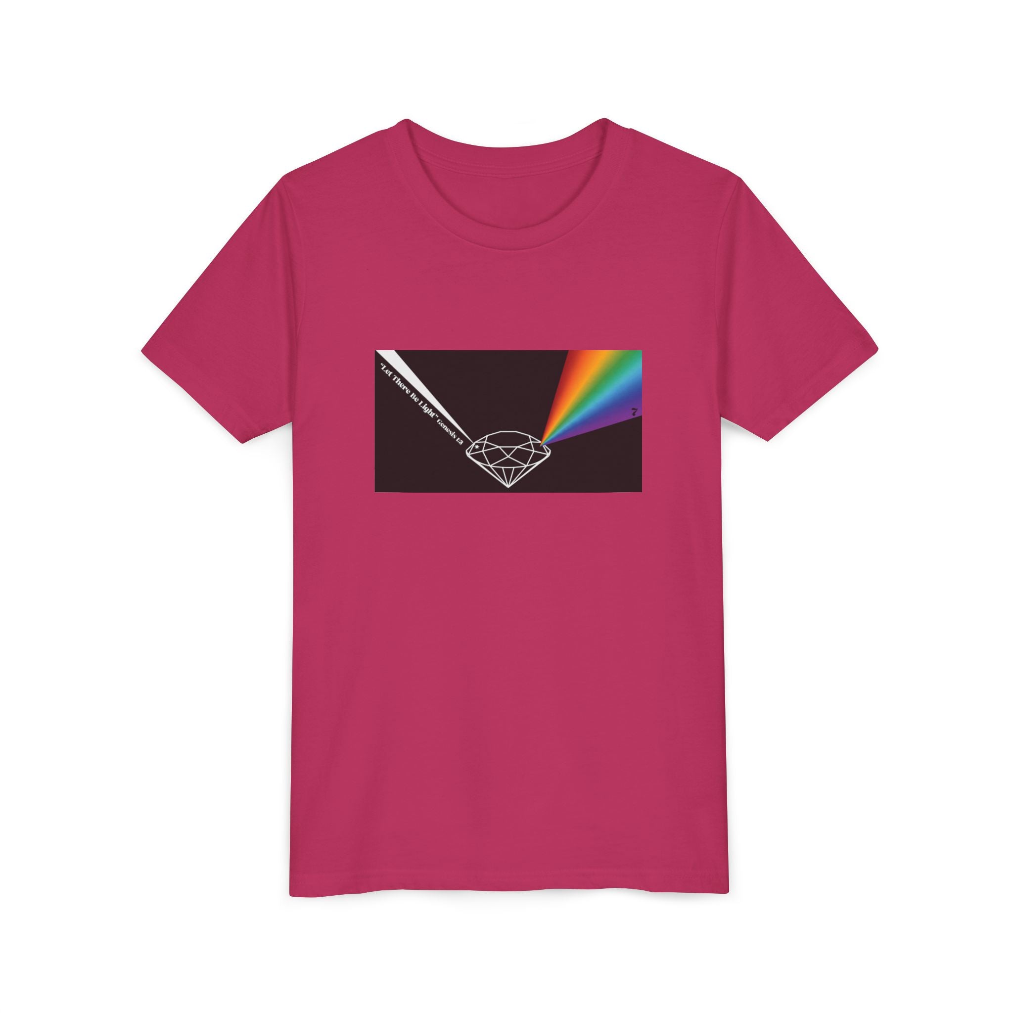 Youth Tee — Prism Diamond Rainbow Graphic Shirt