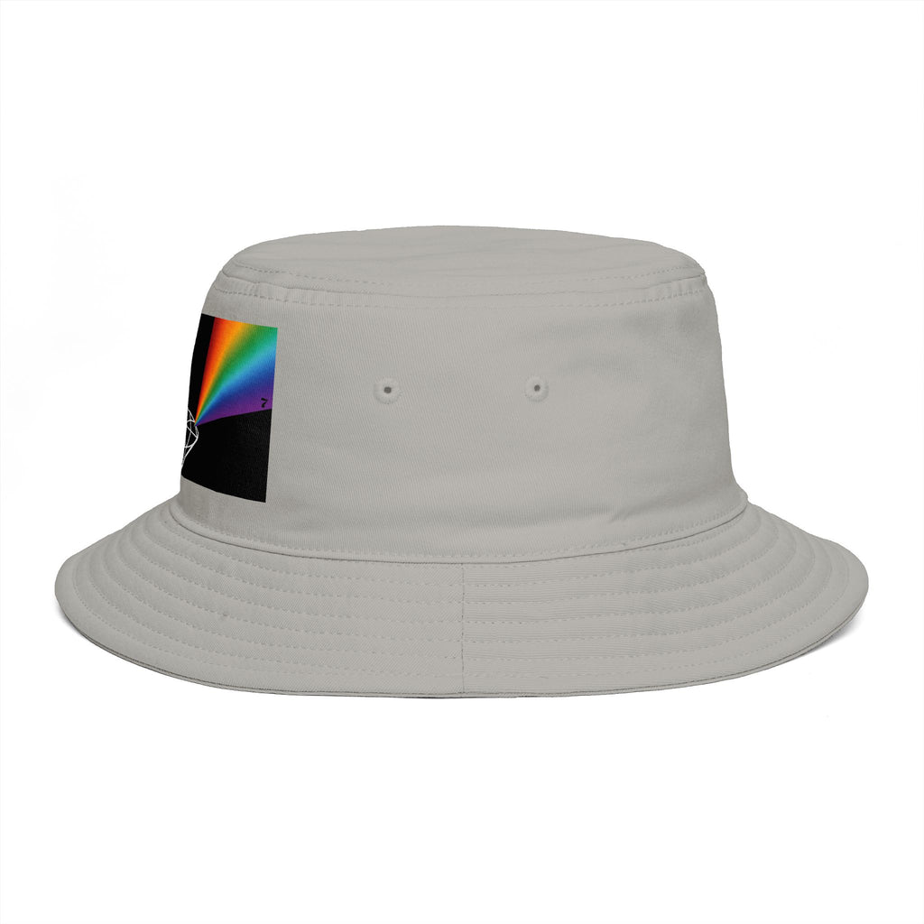 Prism Diamond Bucket Hat — Retro Rainbow Prism Graphic Hat