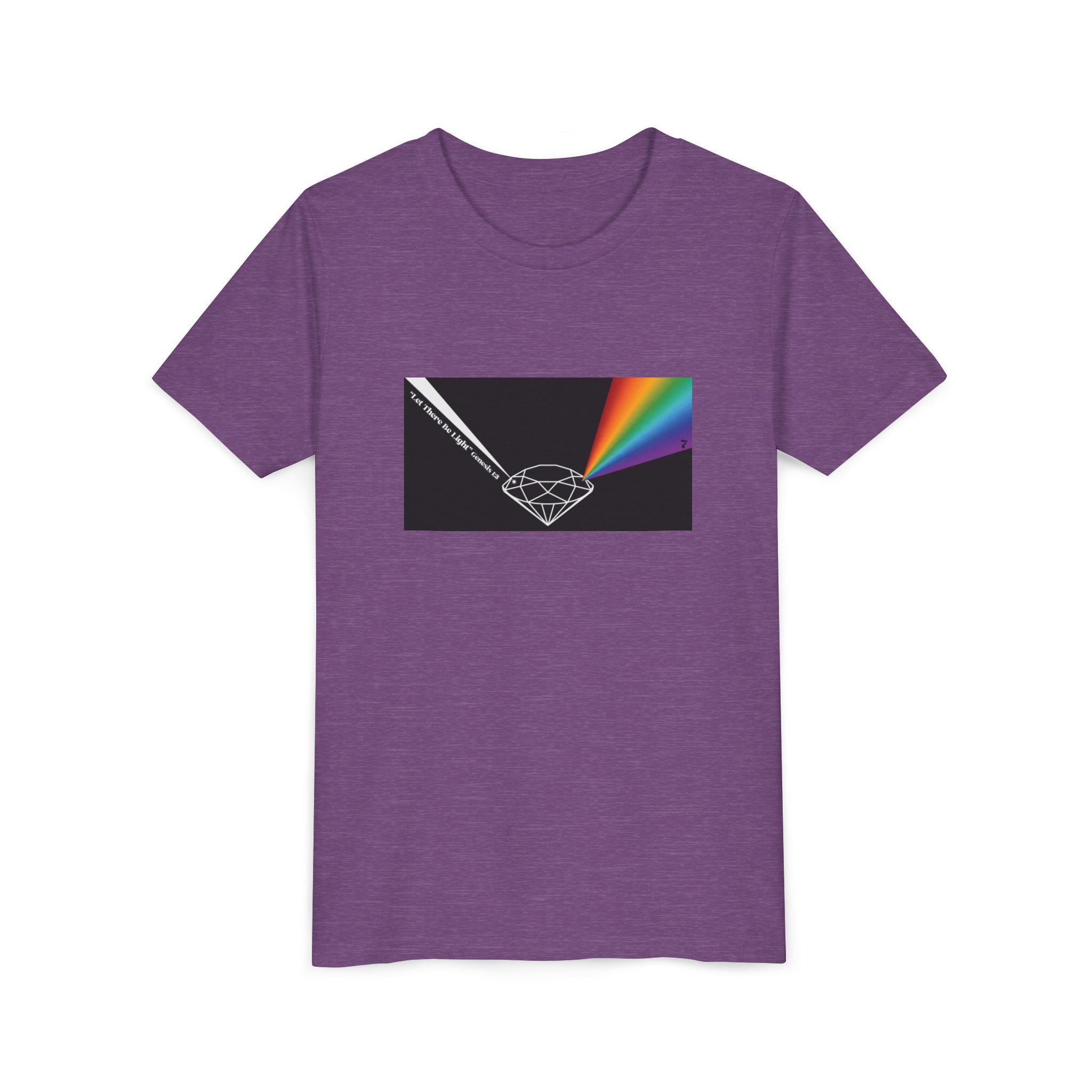 Youth Tee — Prism Diamond Rainbow Graphic Shirt