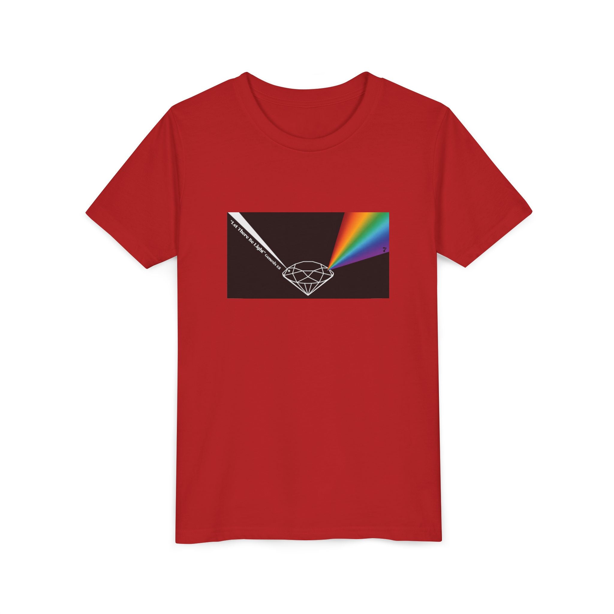 Youth Tee — Prism Diamond Rainbow Graphic Shirt