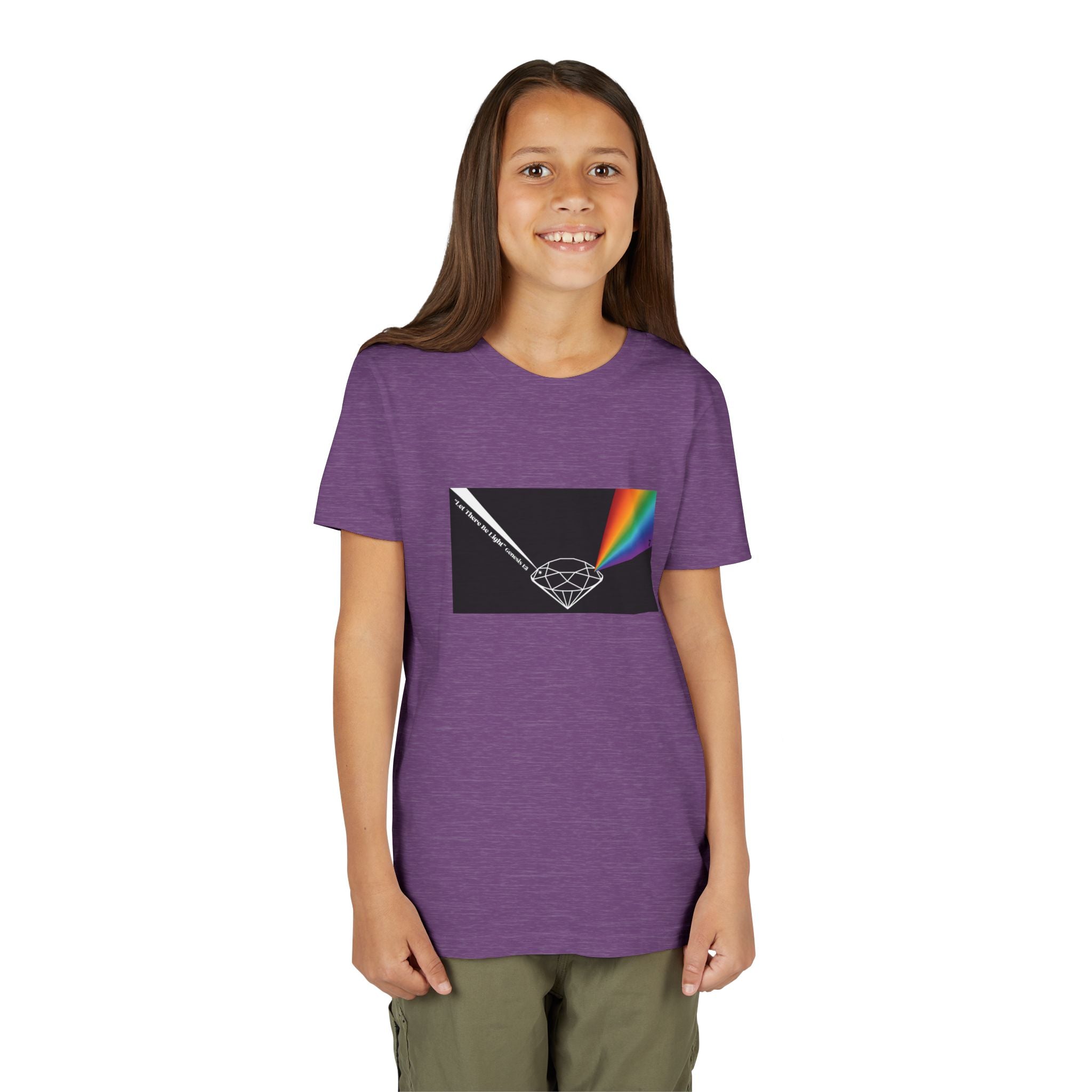 Youth Tee — Prism Diamond Rainbow Graphic Shirt