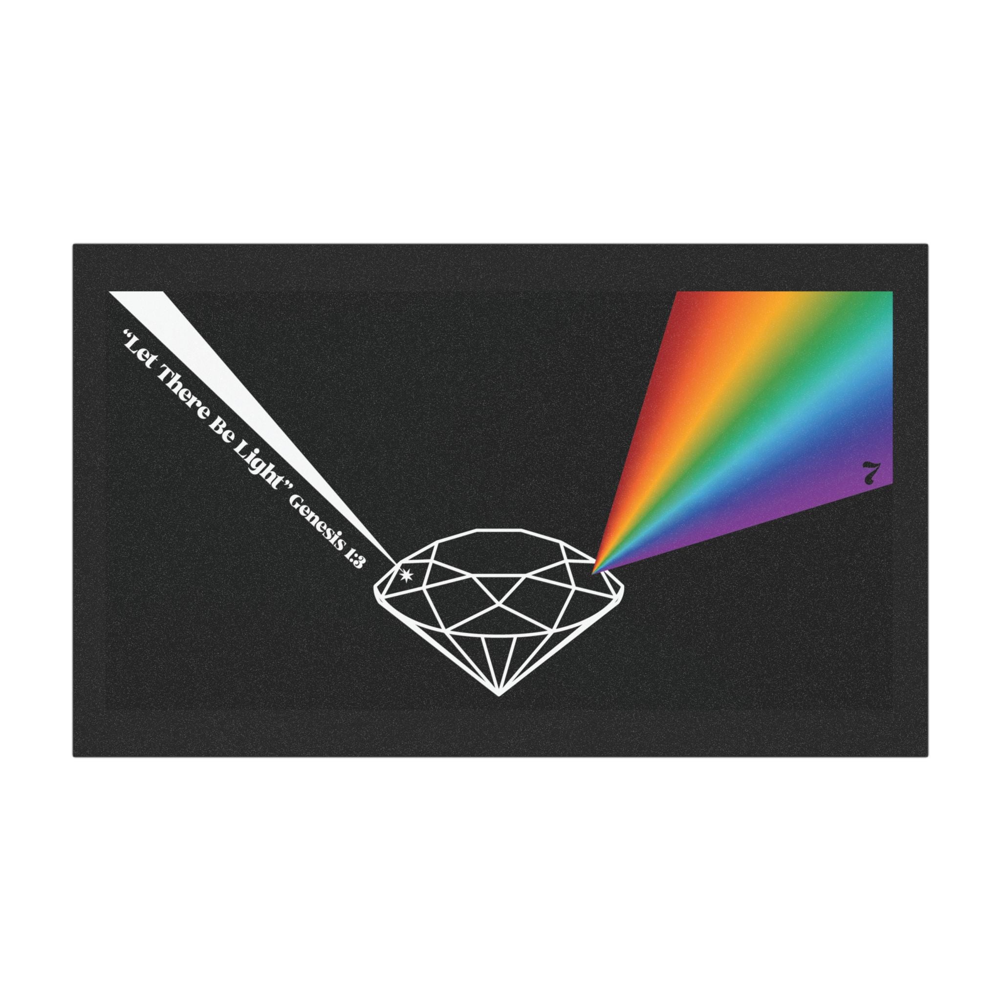 Prism Diamond Car Magnet — "Let There Be Light" Rainbow Design