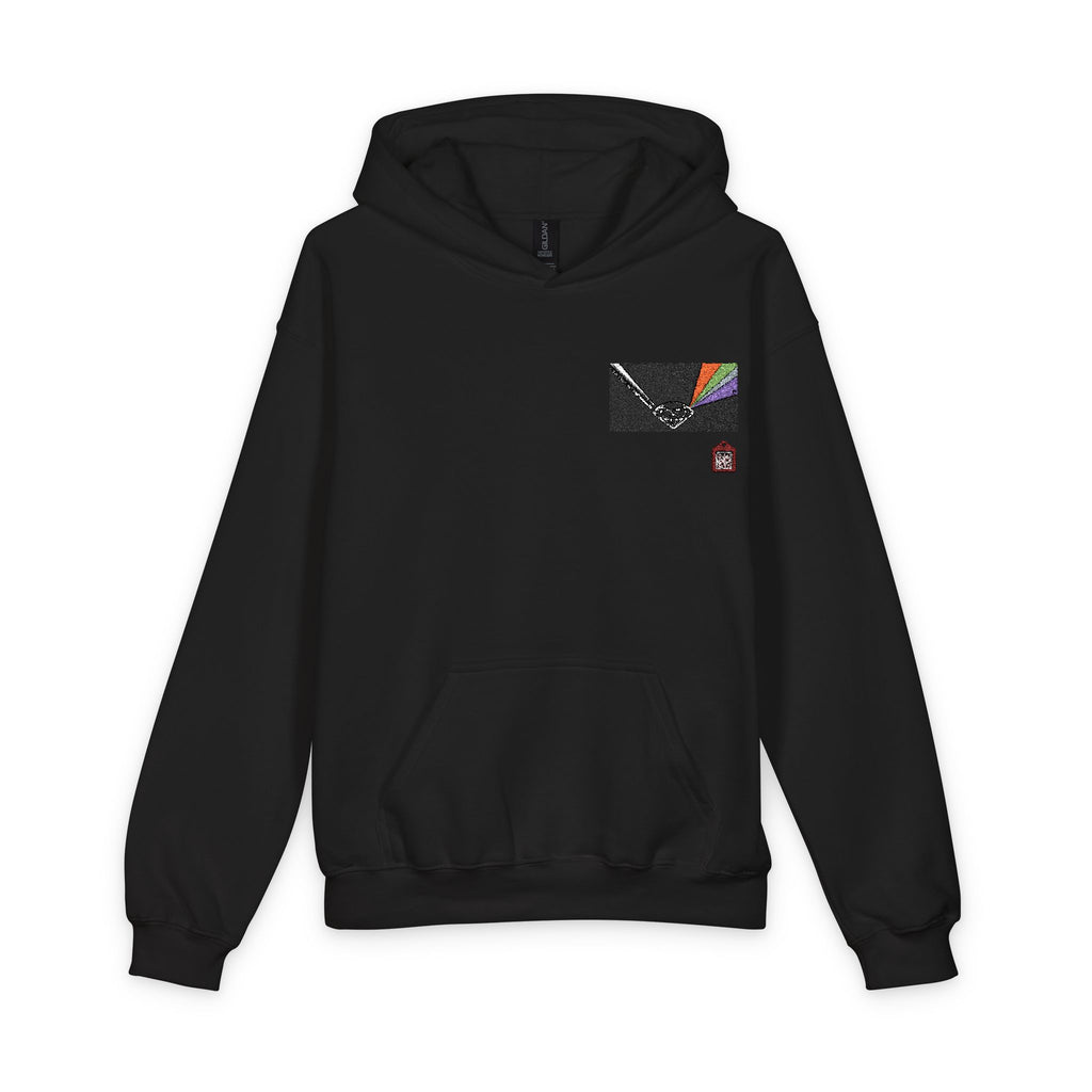 Youth Hoodie with Bible Verse Heart Pocket Graphic
