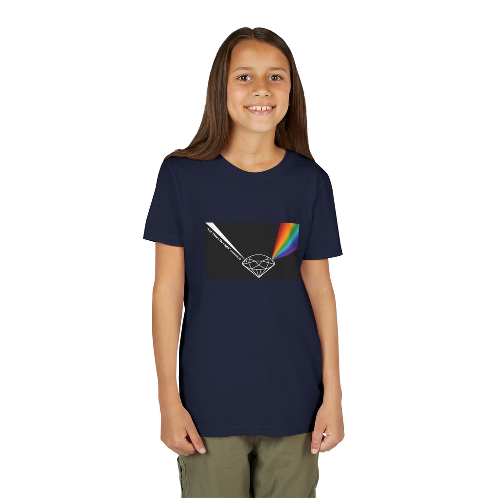Youth Tee — Prism Diamond Rainbow Graphic Shirt