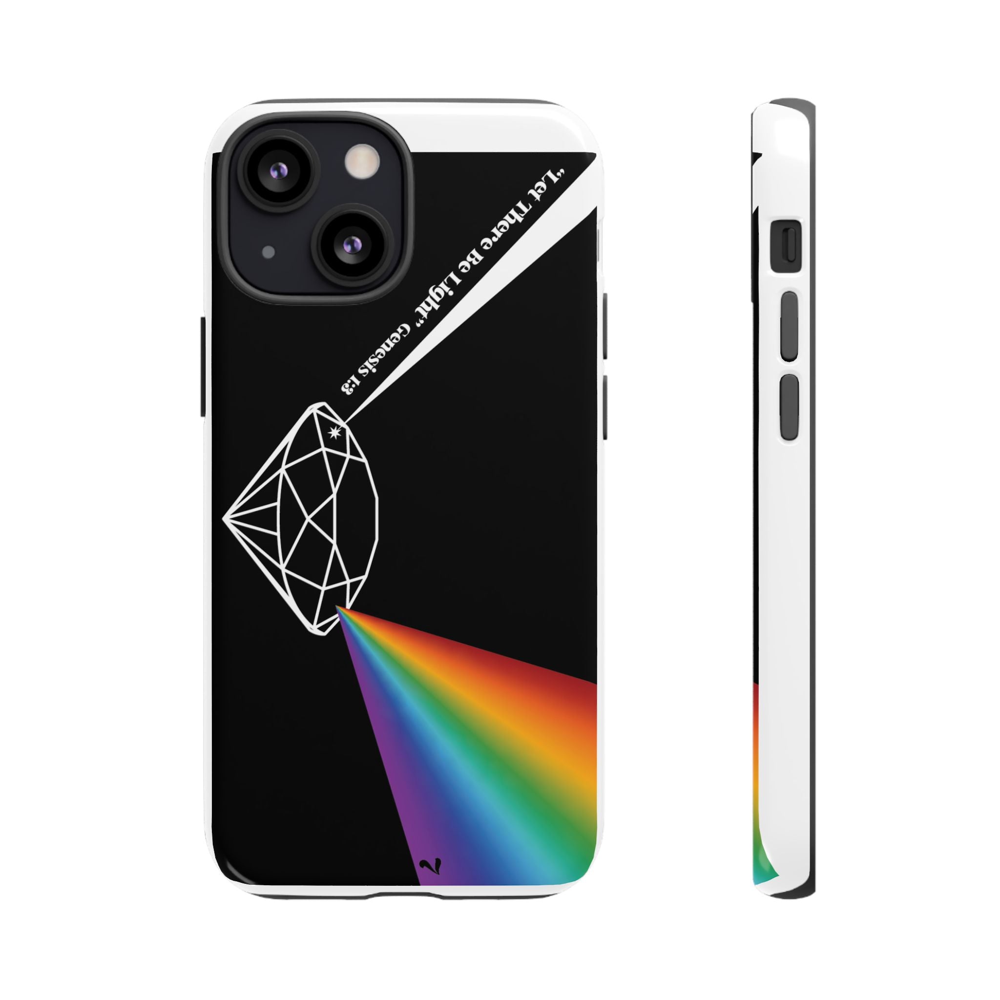 Prism Diamond Tough Phone Case — Rainbow Spectrum Protection