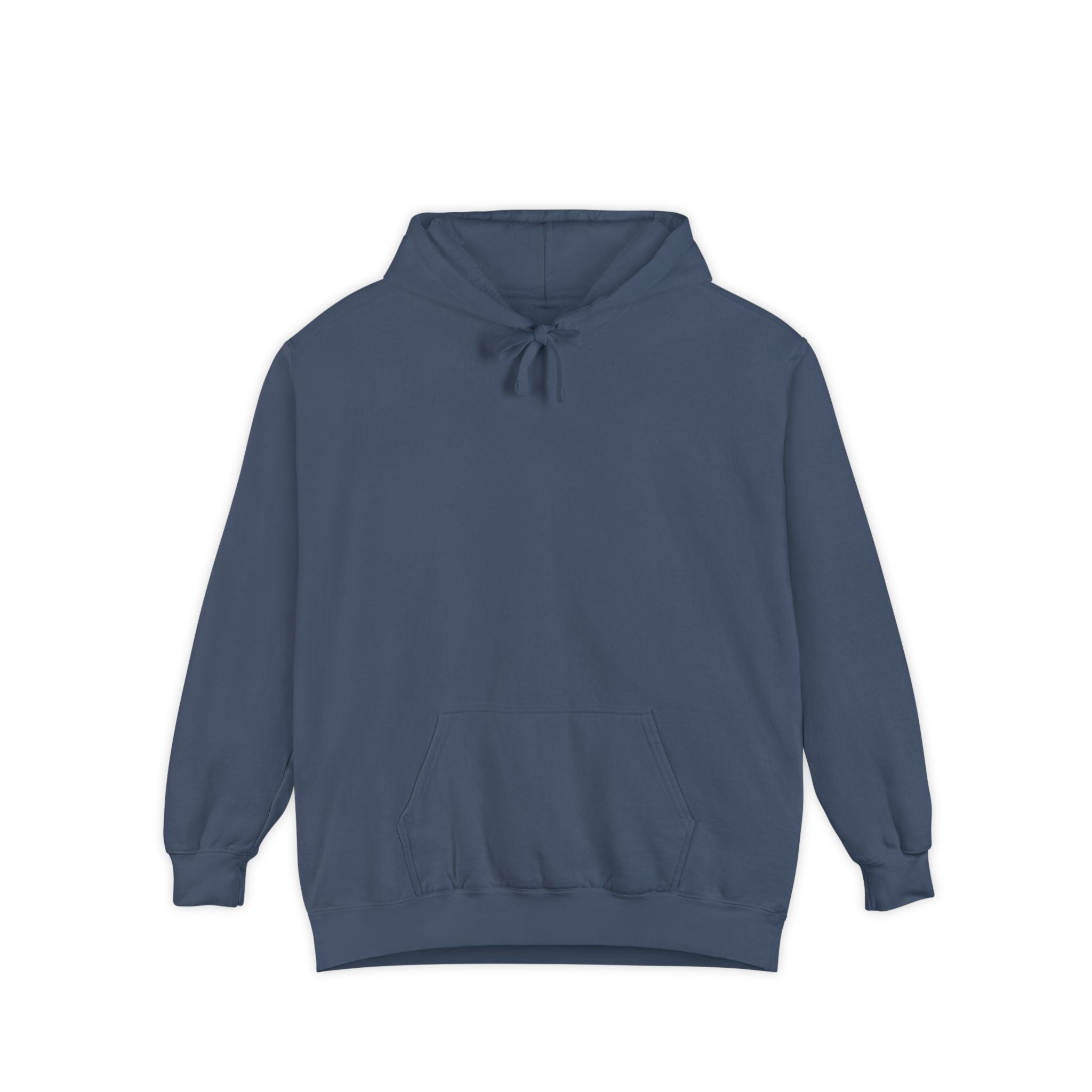 Rainbow Back Print "Let There Be Light" Classic Garment-Dyed Hoodie — Cozy Everyday Pullover