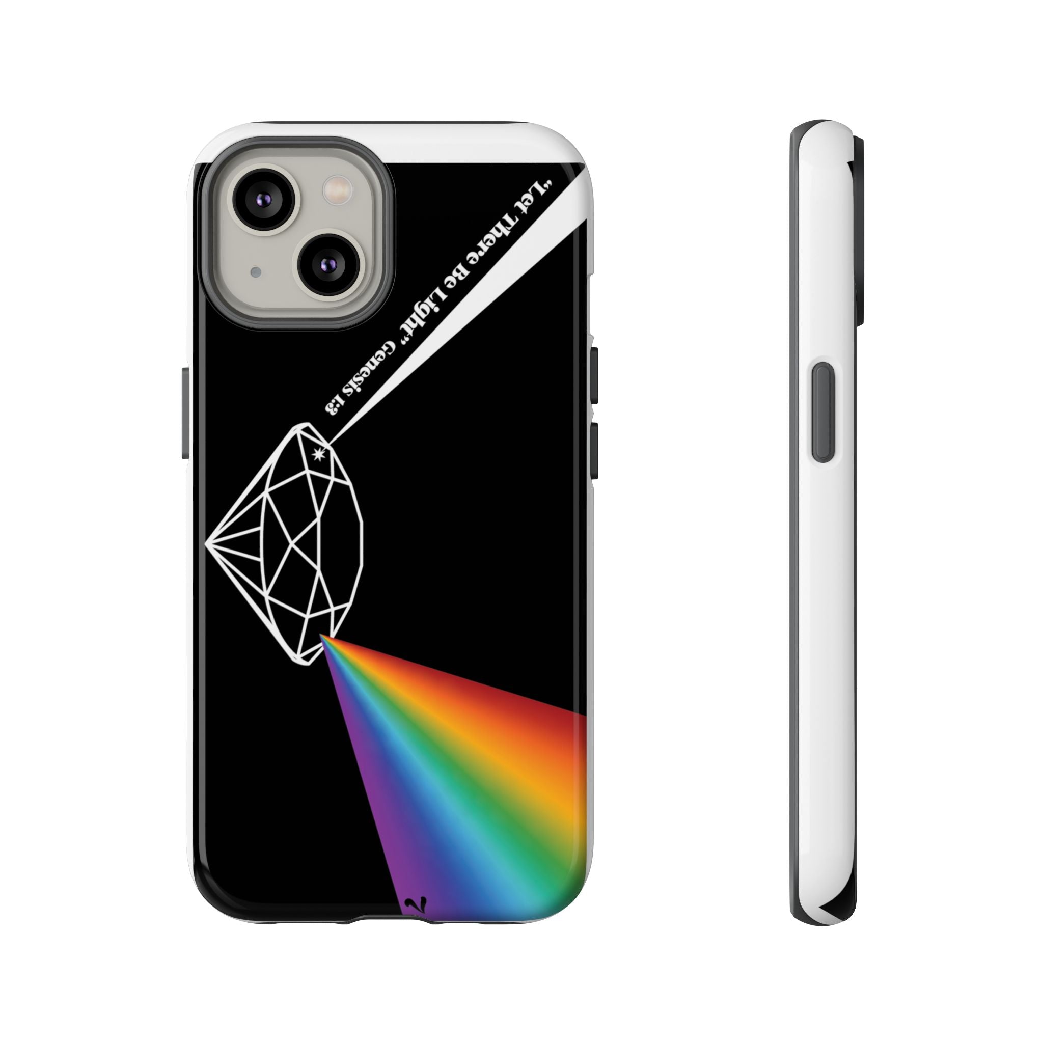 Prism Diamond Tough Phone Case — Rainbow Spectrum Protection
