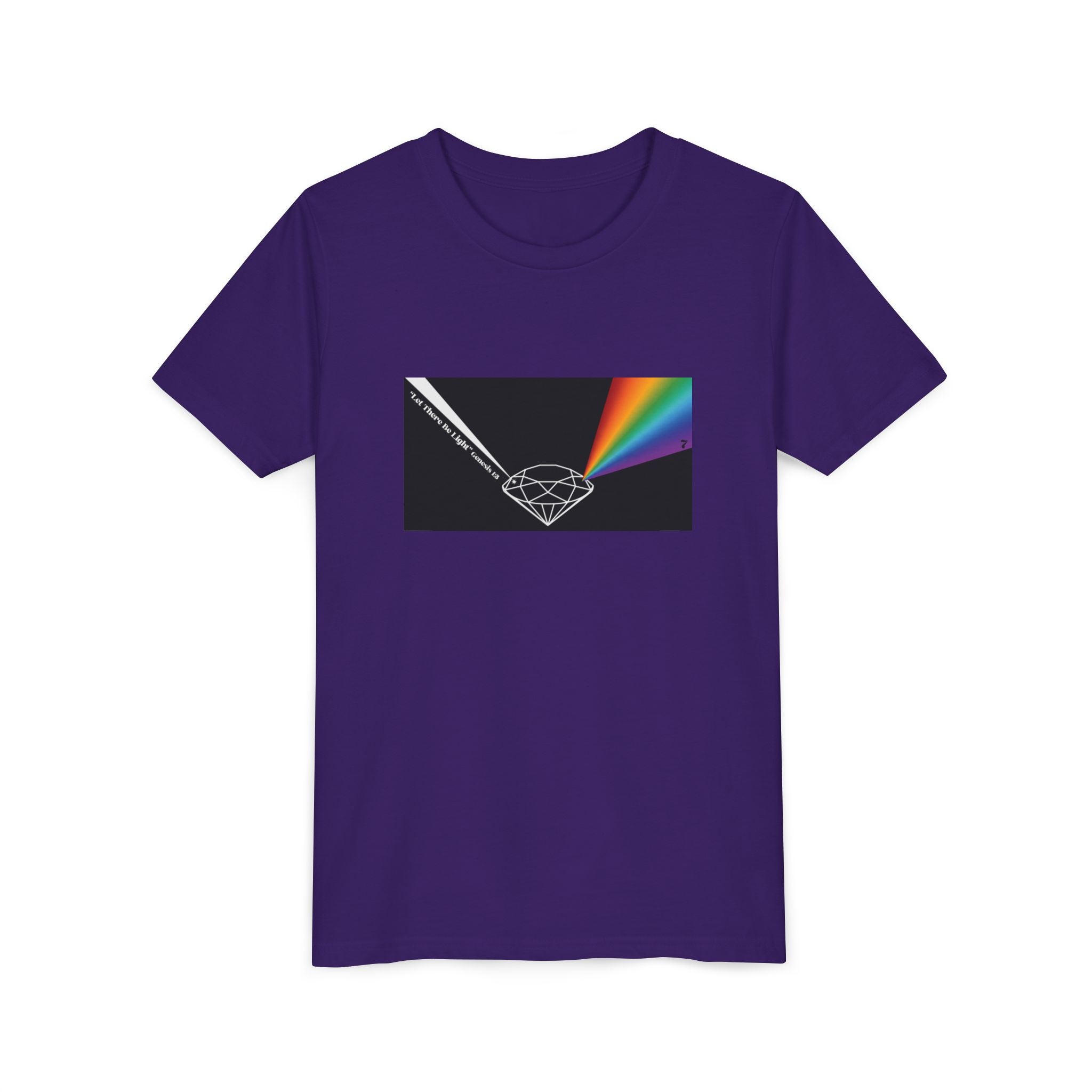 Youth Tee — Prism Diamond Rainbow Graphic Shirt