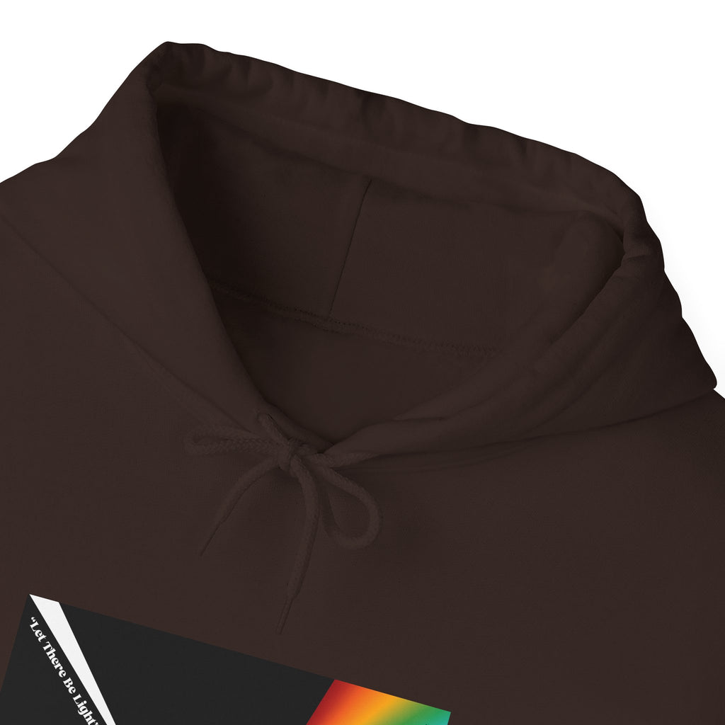 Unisex Prism Diamond "Let There Be Light" Hoodie | Rainbow Spectrum Prism Hooded Sweatshirt