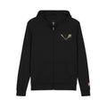Prism "Let There Be Light" Full-Zip Hoodie — Rainbow Spectrum Pocket Graphic