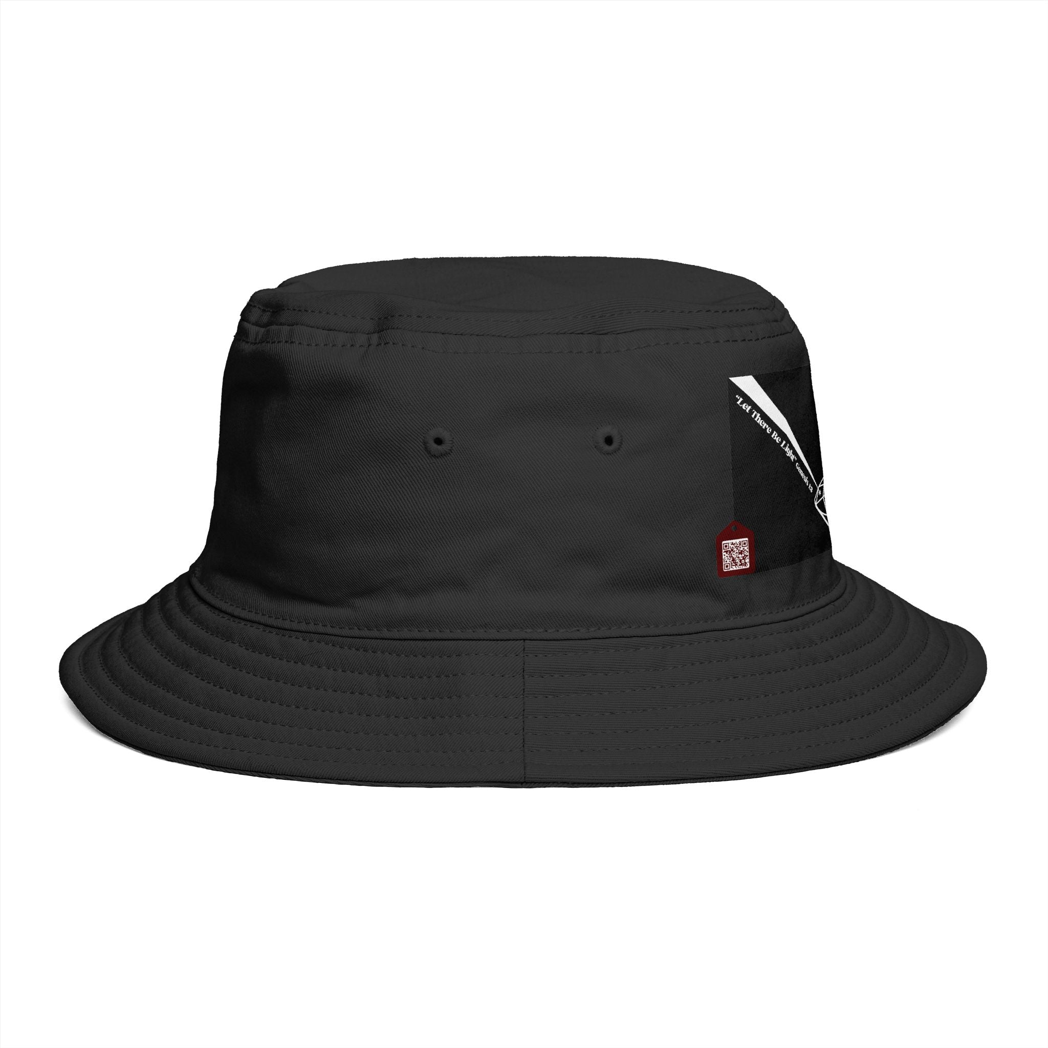 Prism Diamond Bucket Hat — Retro Rainbow Prism Graphic Hat