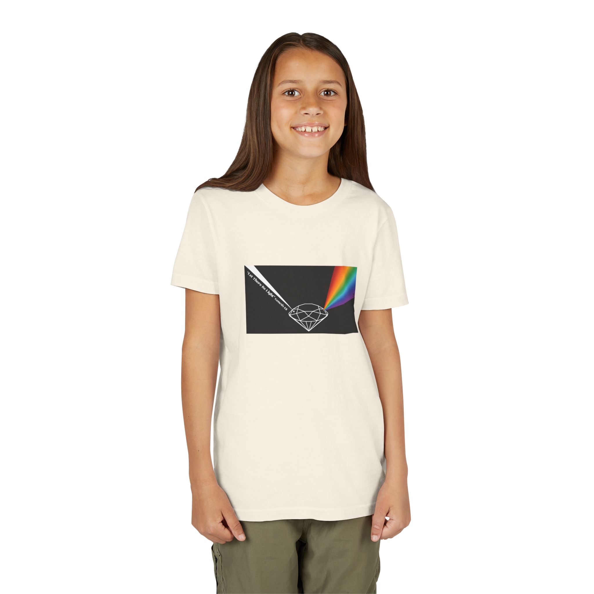 Youth Tee — Prism Diamond Rainbow Graphic Shirt