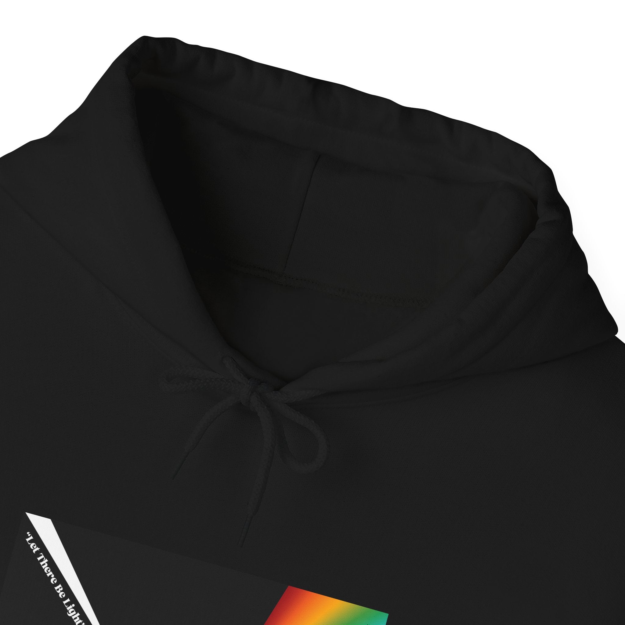 Unisex Prism Diamond "Let There Be Light" Hoodie | Rainbow Spectrum Prism Hooded Sweatshirt
