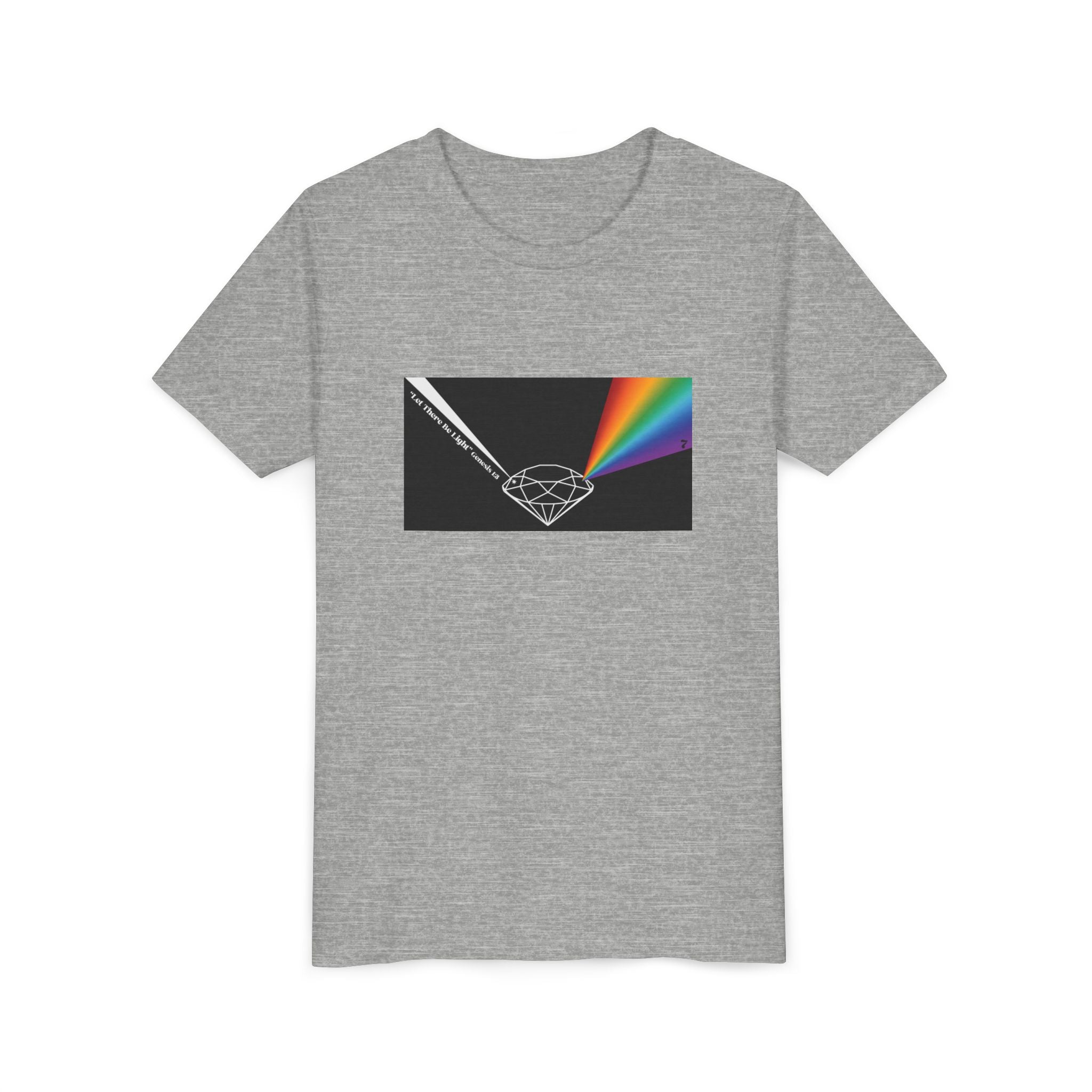 Youth Tee — Prism Diamond Rainbow Graphic Shirt