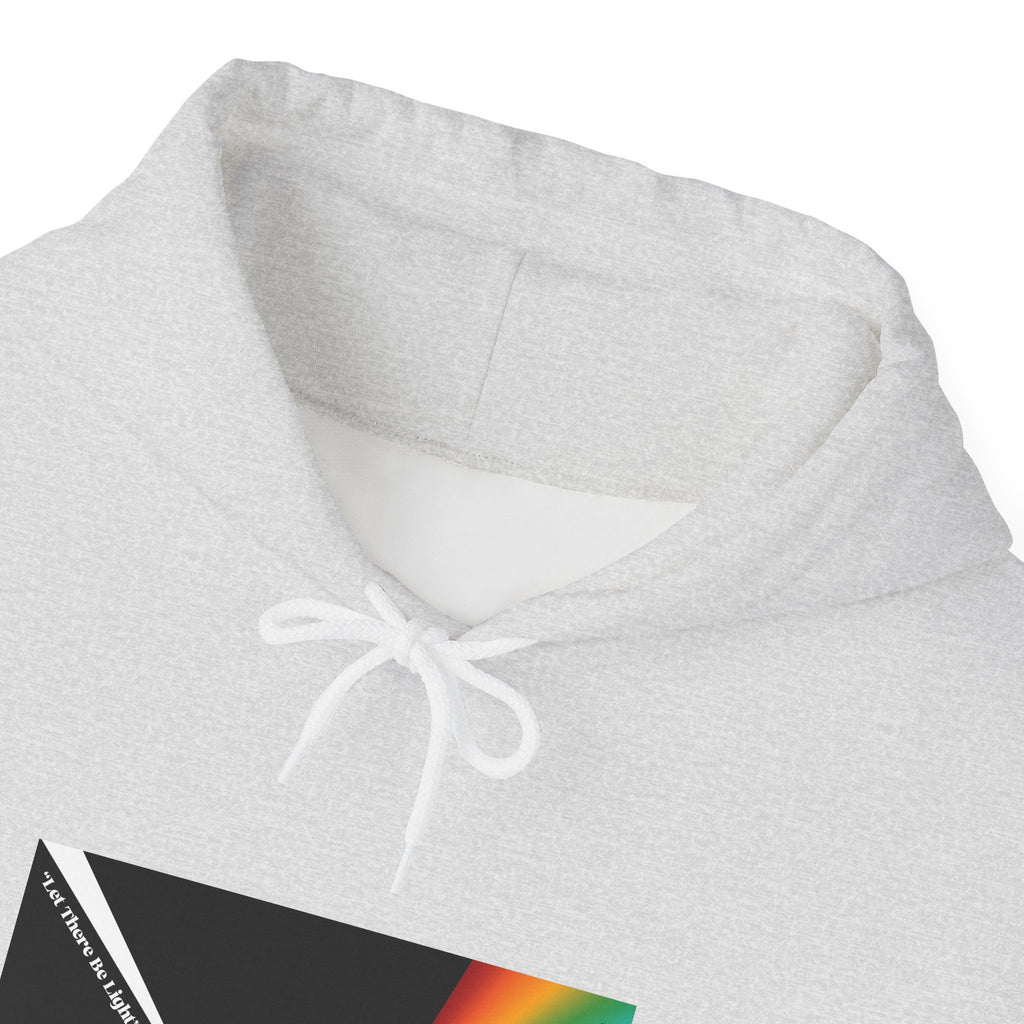 Unisex Prism Diamond "Let There Be Light" Hoodie | Rainbow Spectrum Prism Hooded Sweatshirt