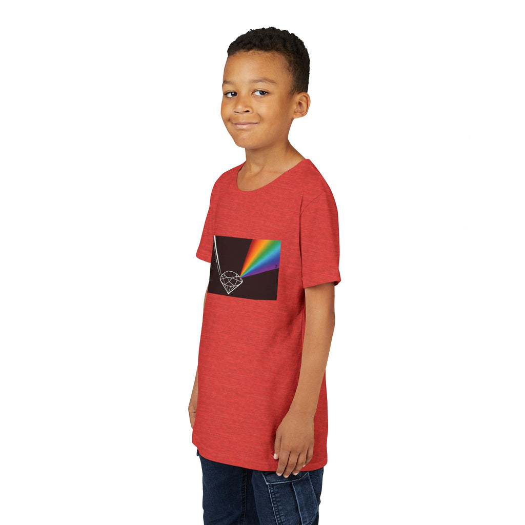 Youth Tee — Prism Diamond Rainbow Graphic Shirt