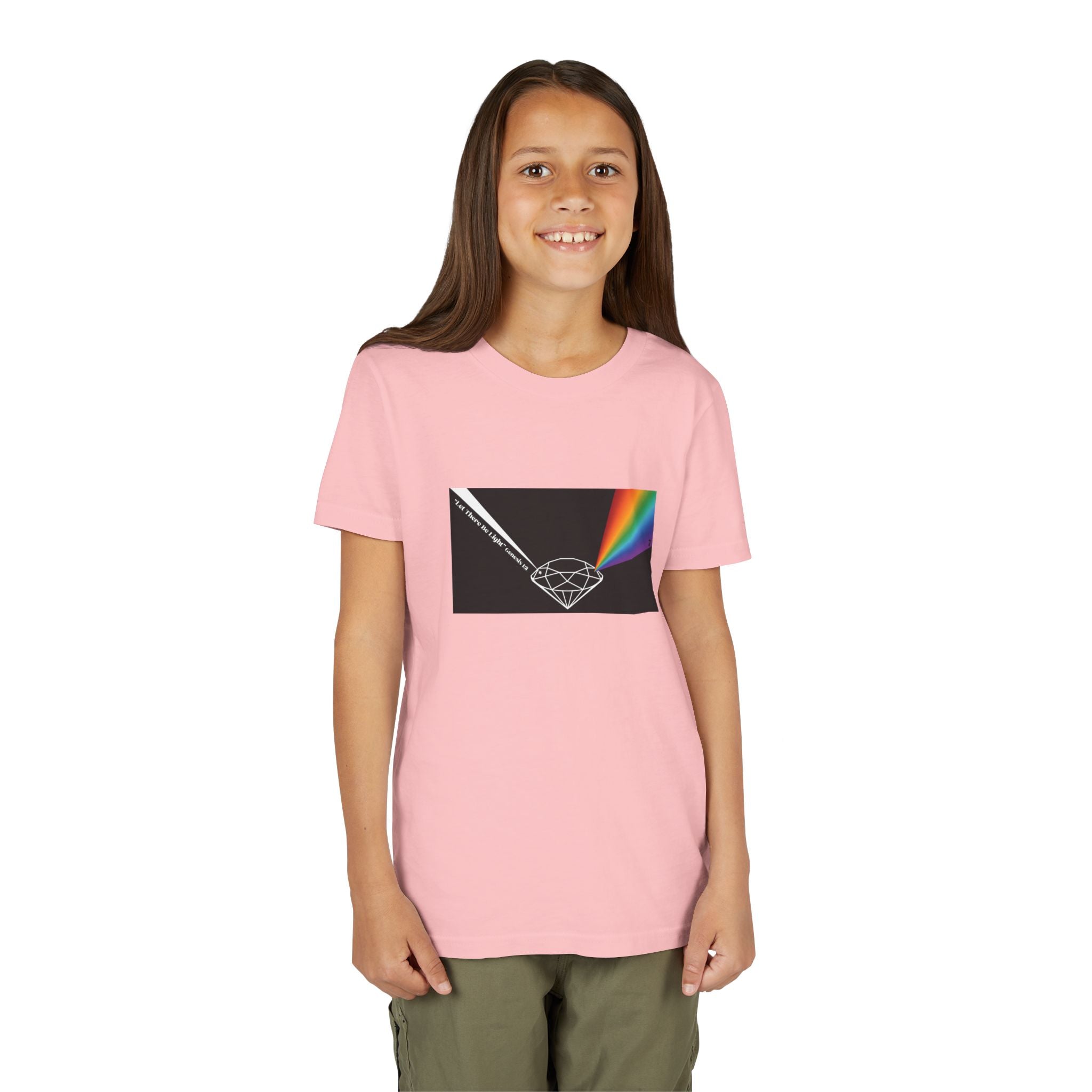 Youth Tee — Prism Diamond Rainbow Graphic Shirt