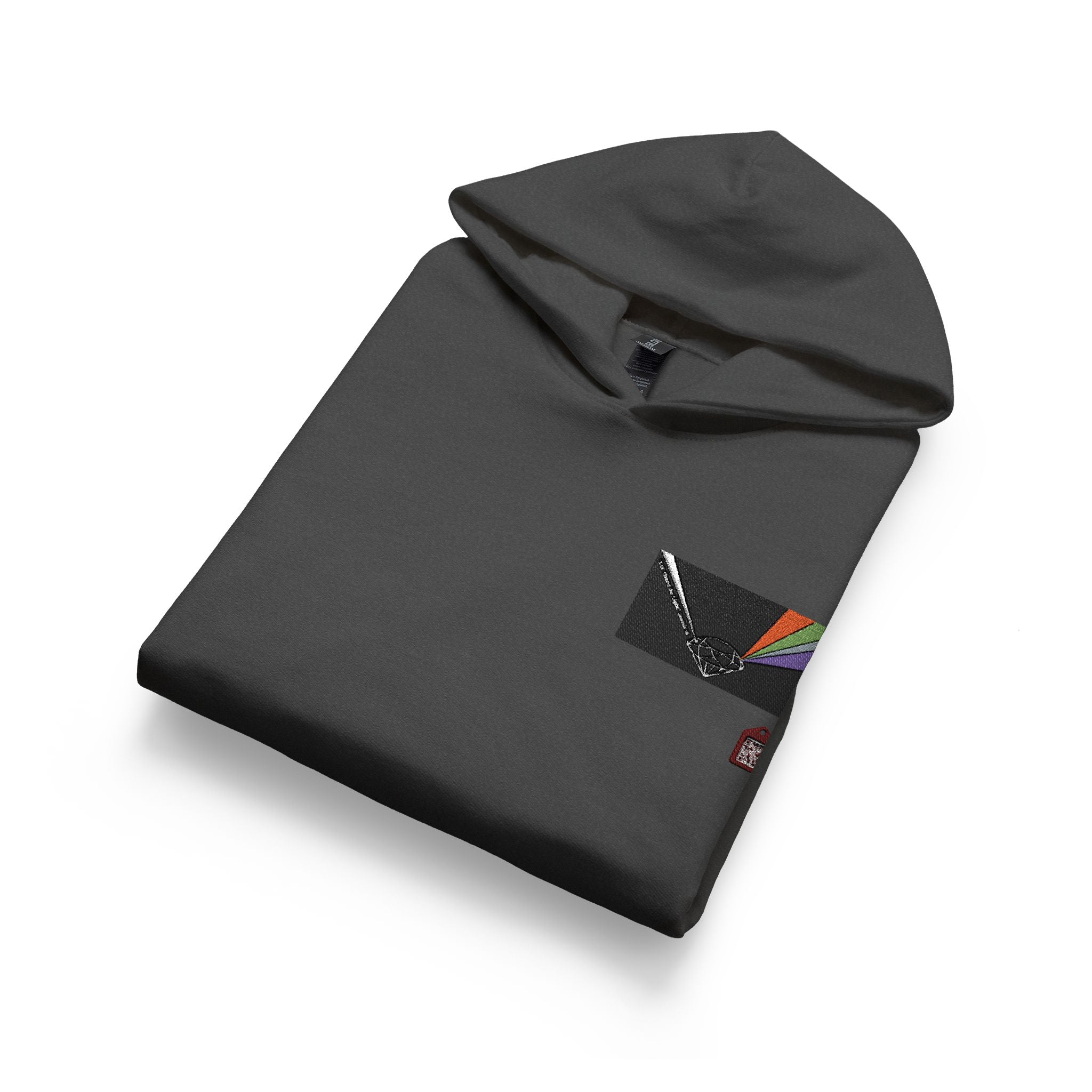 Youth Hoodie with Bible Verse Heart Pocket Graphic