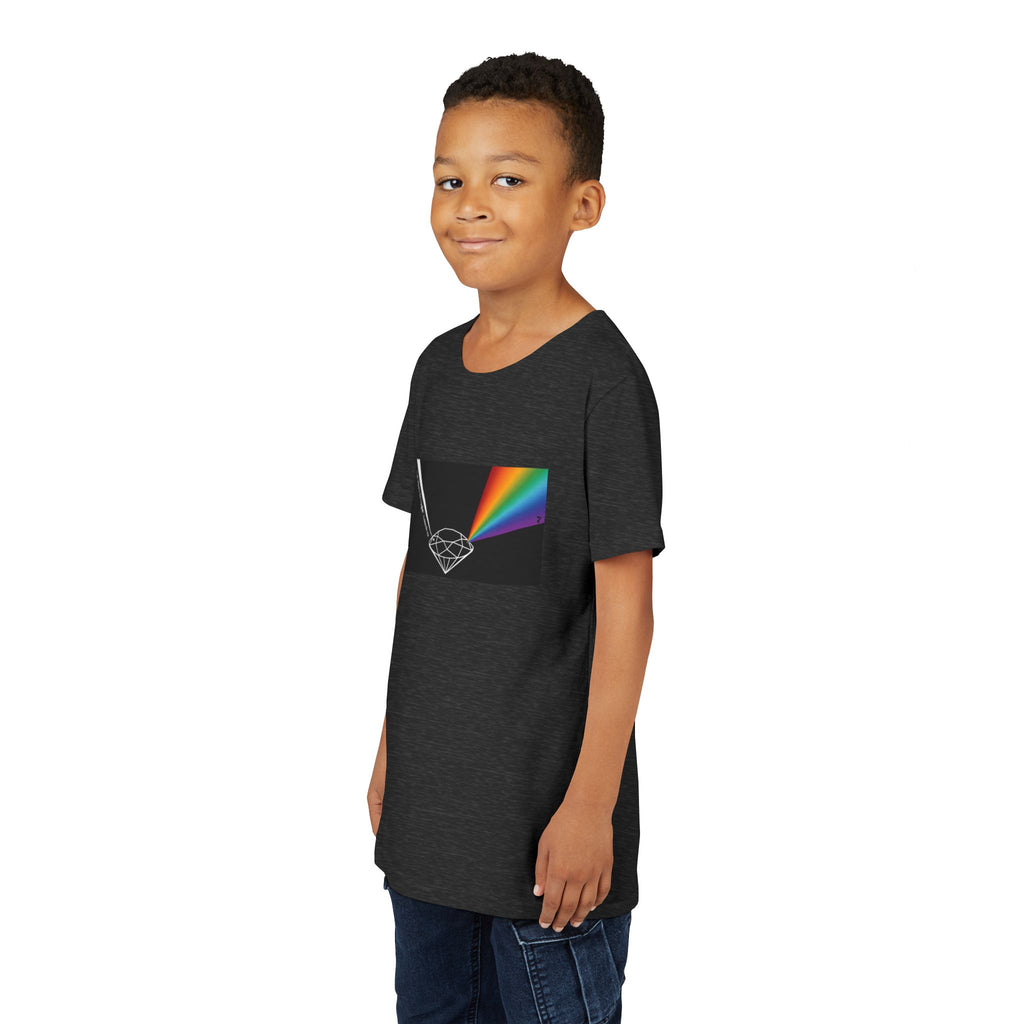 Youth Tee — Prism Diamond Rainbow Graphic Shirt