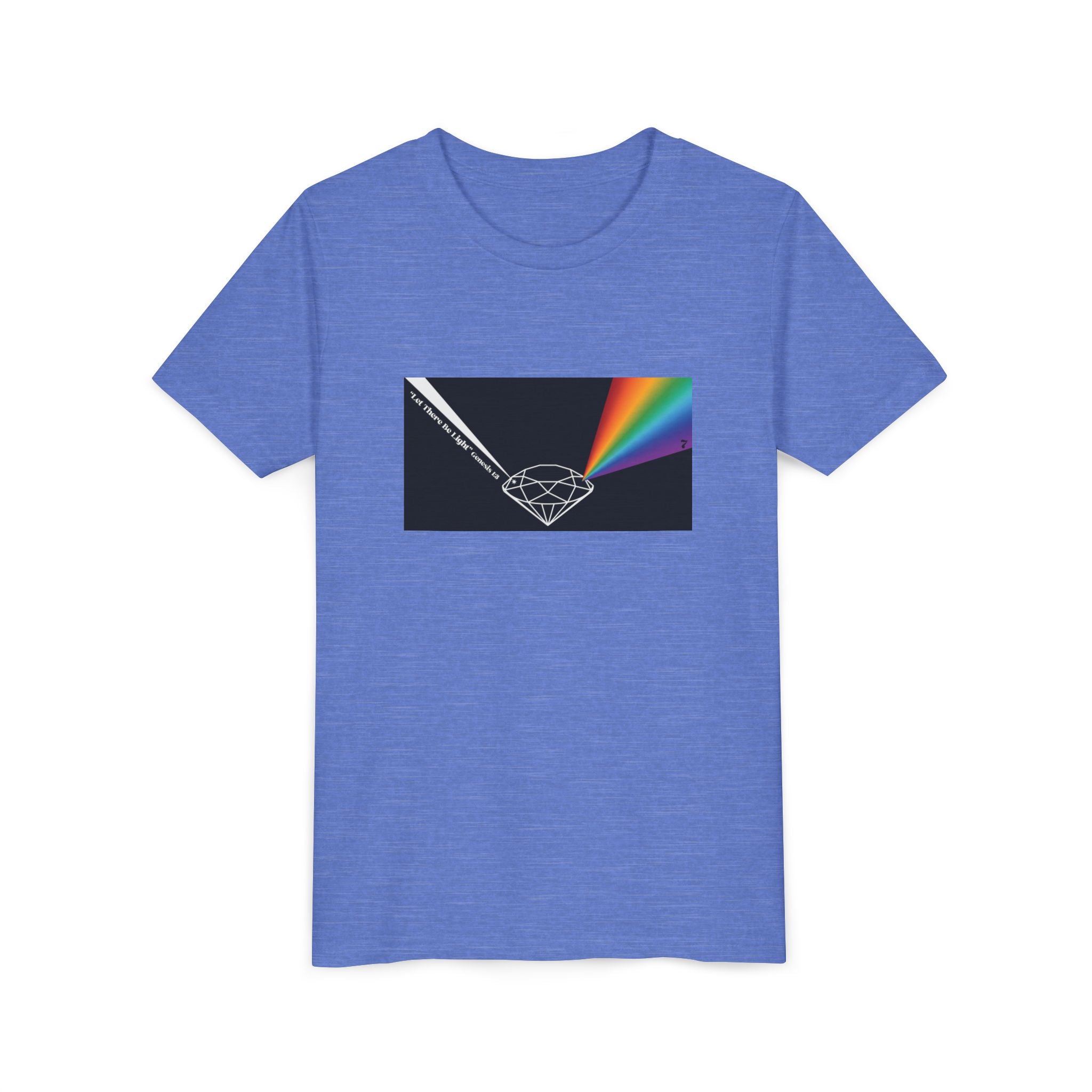 Youth Tee — Prism Diamond Rainbow Graphic Shirt