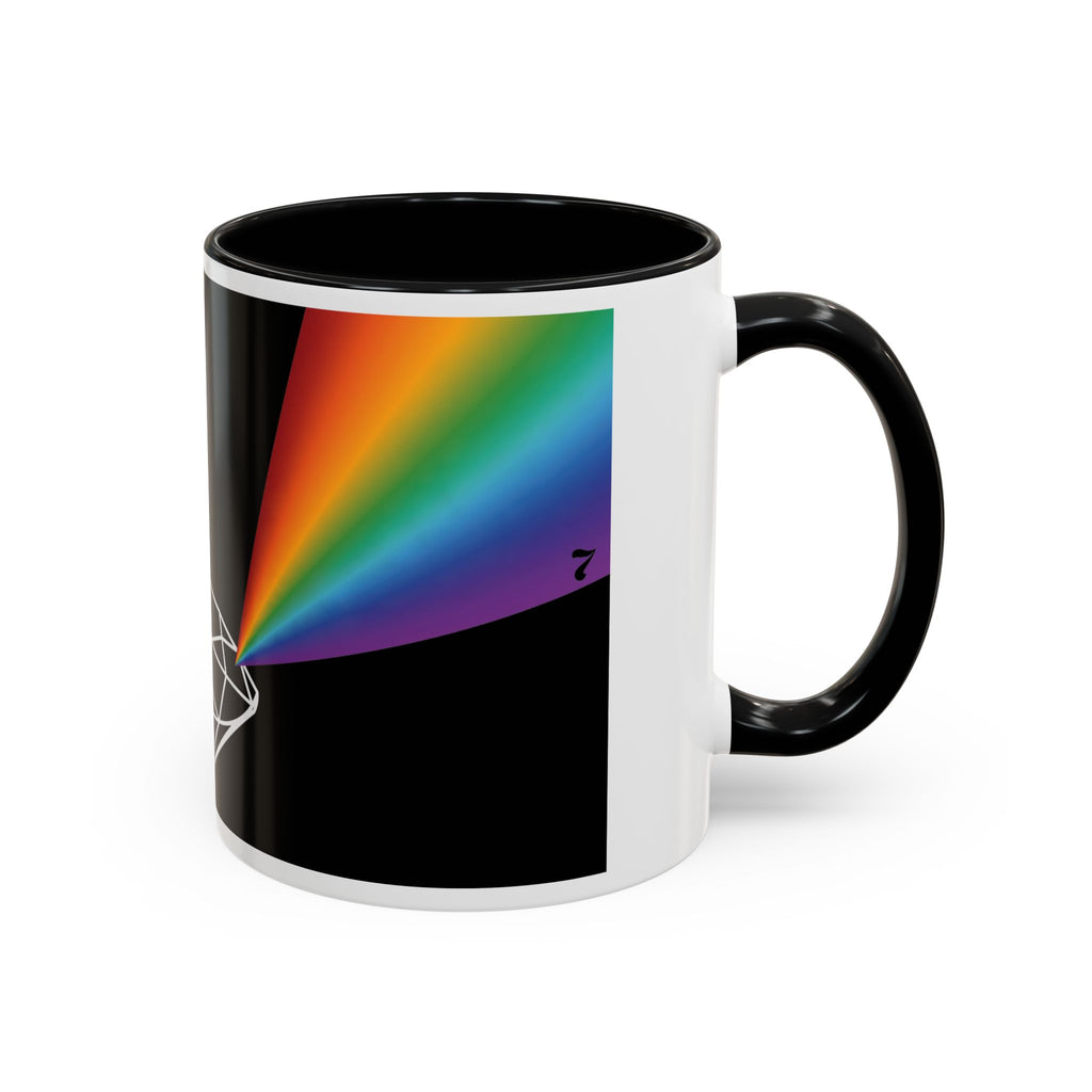 Prism Diamond Rainbow Accent Coffee Mug (11/15 oz)