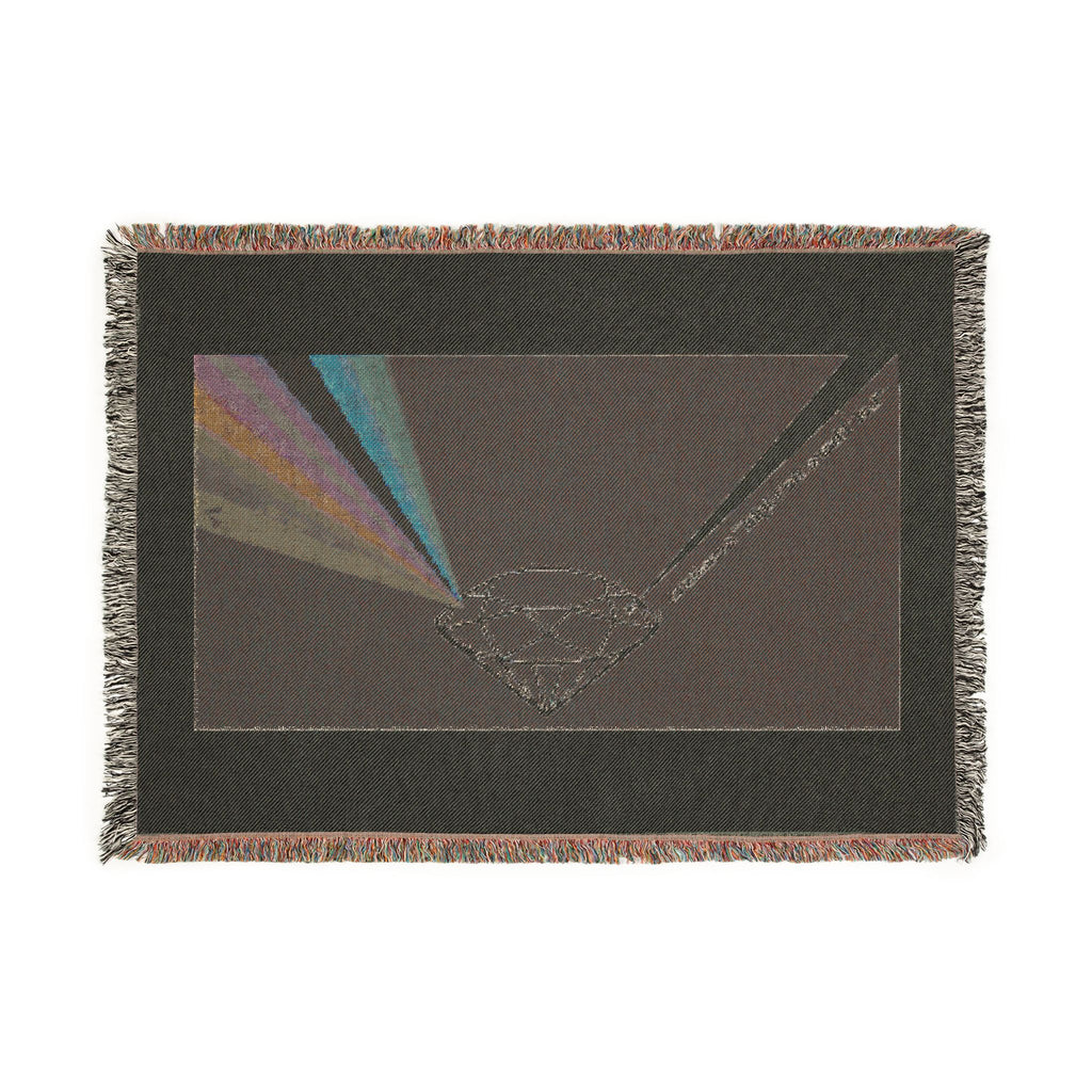 Woven Blanket — Prism Diamond Rainbow Throw Blanket