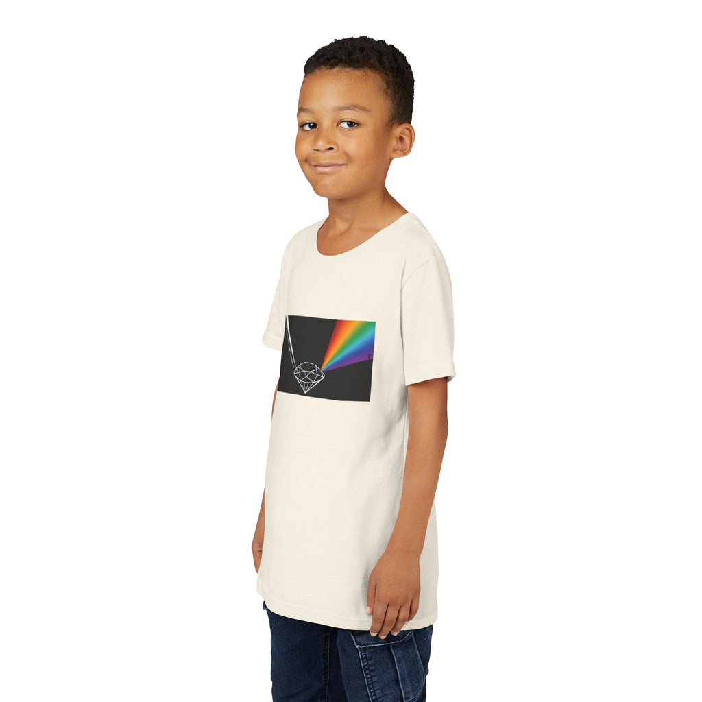 Youth Tee — Prism Diamond Rainbow Graphic Shirt