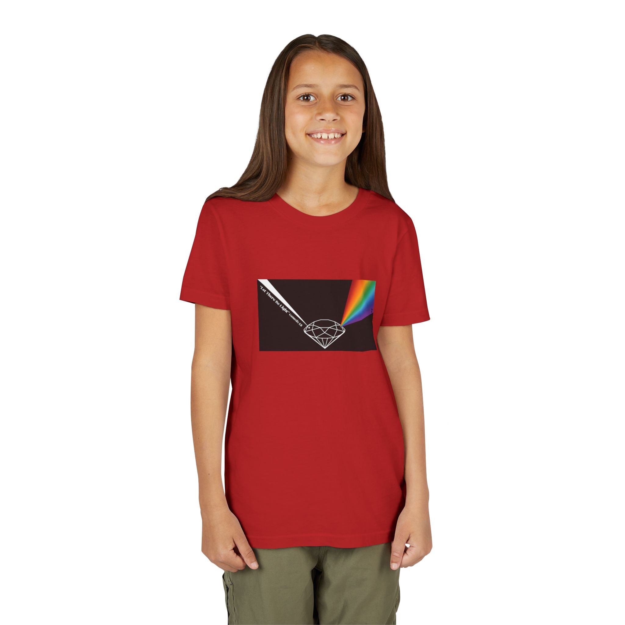 Youth Tee — Prism Diamond Rainbow Graphic Shirt