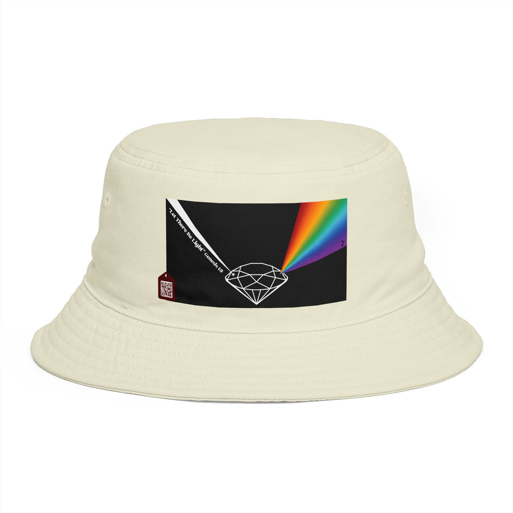 Prism Diamond Bucket Hat — Retro Rainbow Prism Graphic Hat