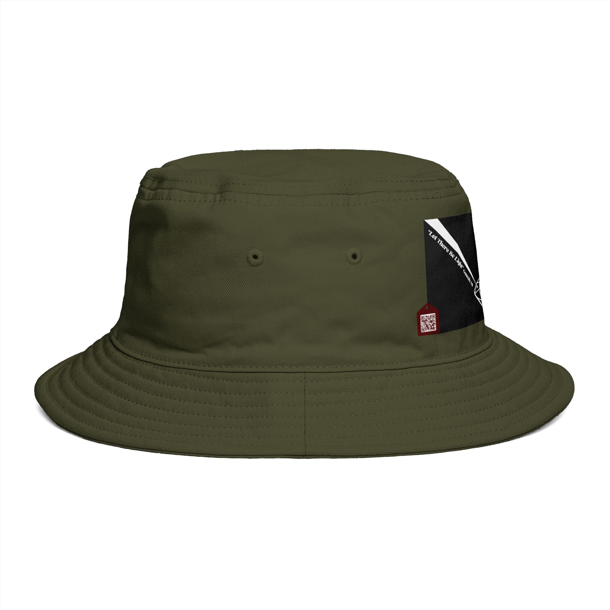 Prism Diamond Bucket Hat — Retro Rainbow Prism Graphic Hat