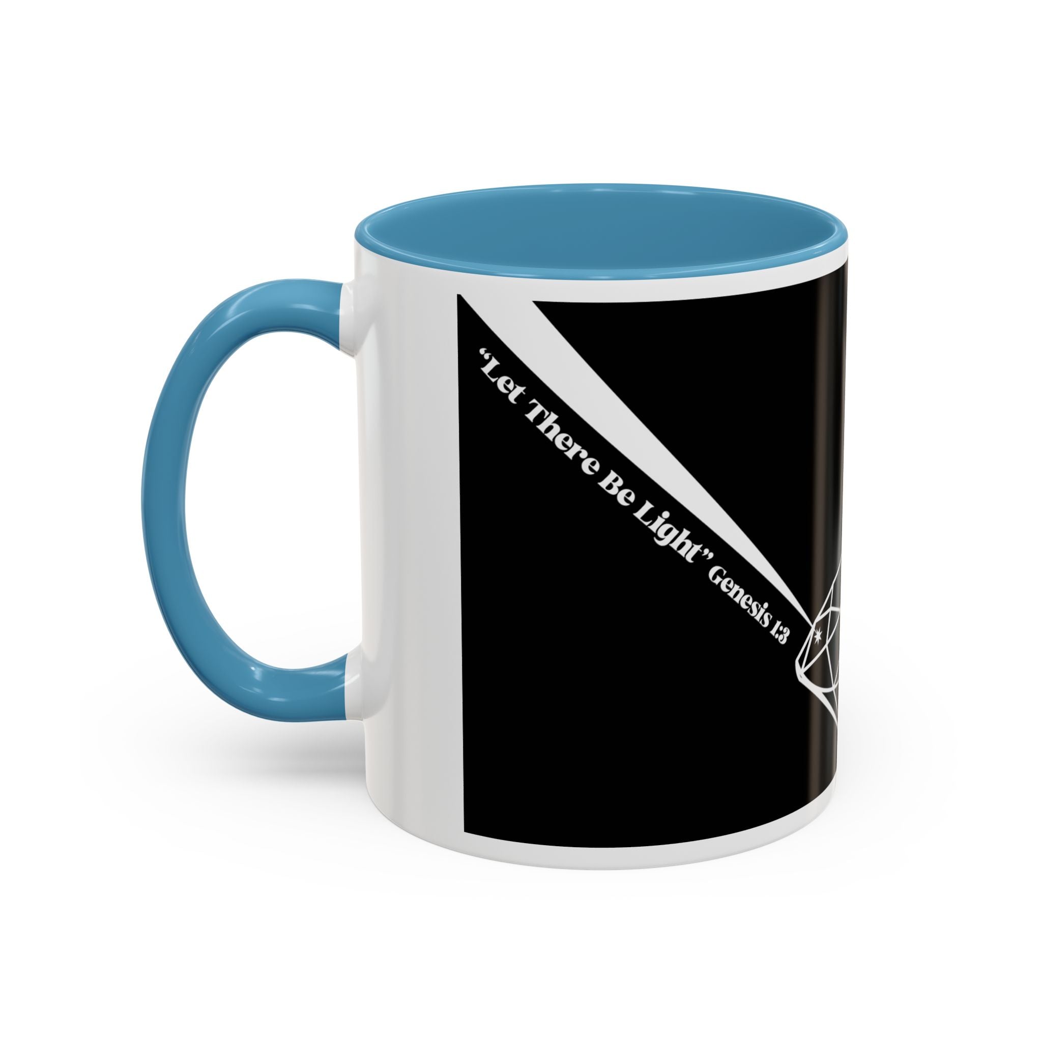 Prism Diamond Rainbow Accent Coffee Mug (11/15 oz)