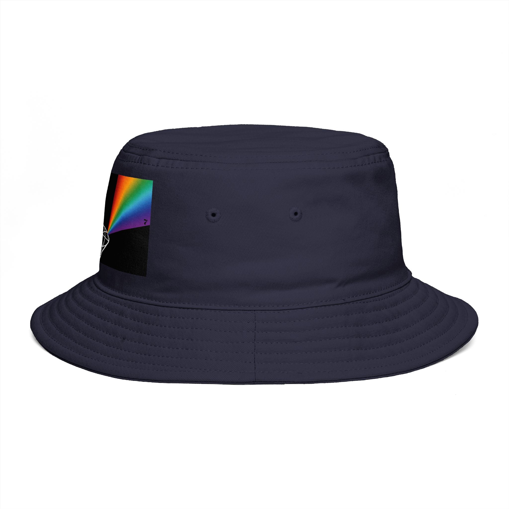 Prism Diamond Bucket Hat — Retro Rainbow Prism Graphic Hat