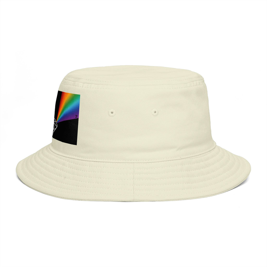 Prism Diamond Bucket Hat — Retro Rainbow Prism Graphic Hat