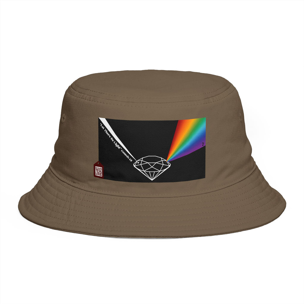 Prism Diamond Bucket Hat — Retro Rainbow Prism Graphic Hat