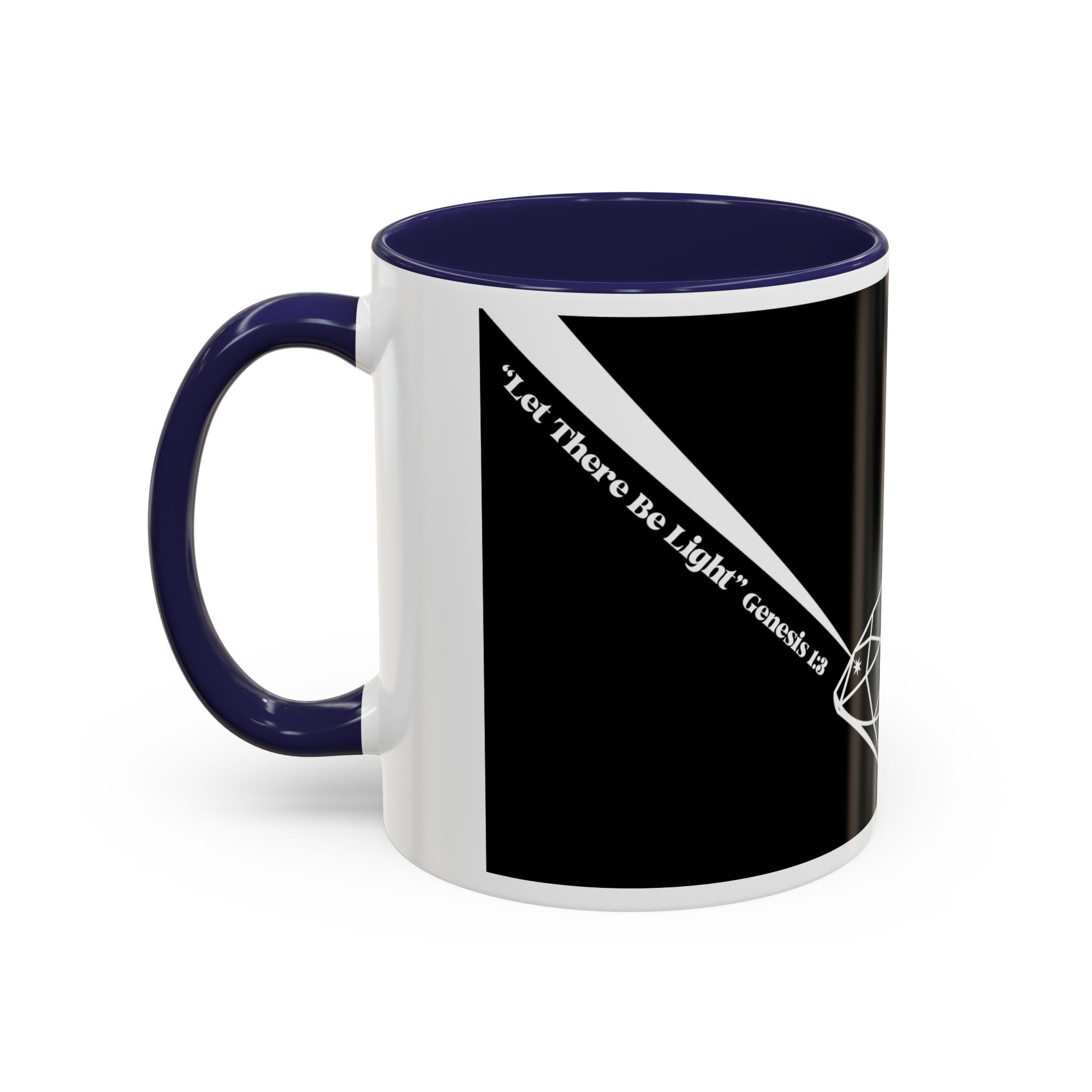 Prism Diamond Rainbow Accent Coffee Mug (11/15 oz)
