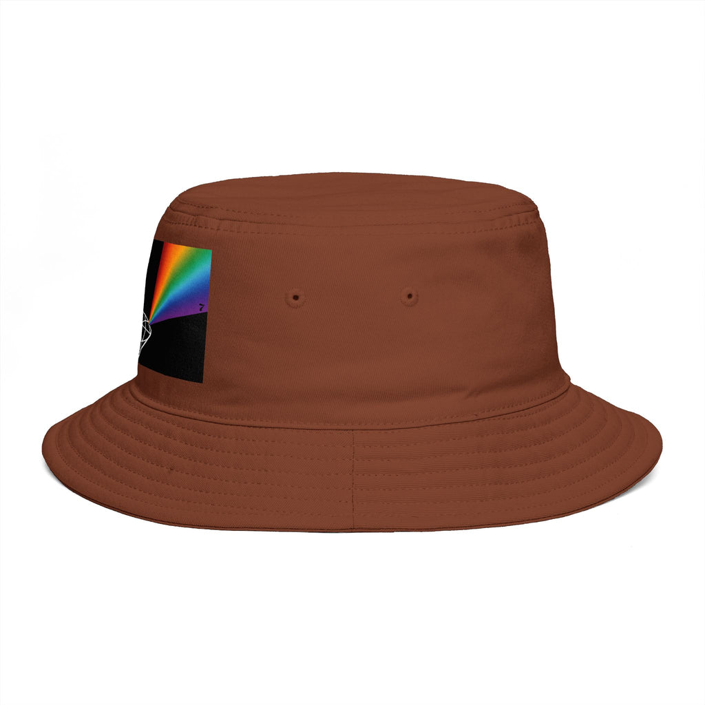 Prism Diamond Bucket Hat — Retro Rainbow Prism Graphic Hat