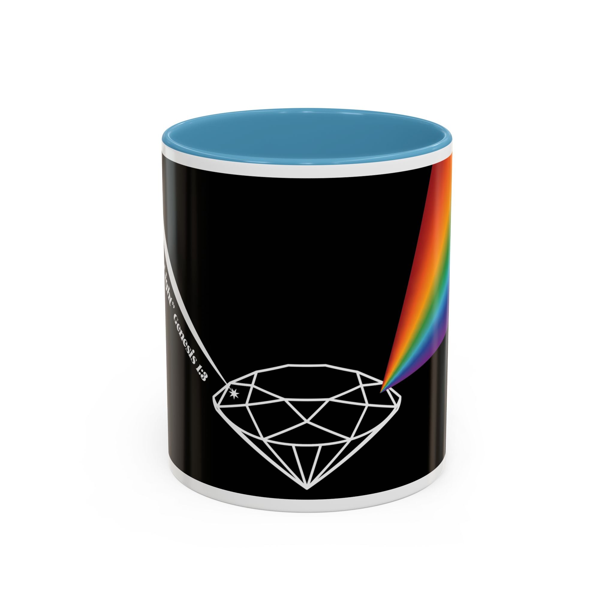 Prism Diamond Rainbow Accent Coffee Mug (11/15 oz)