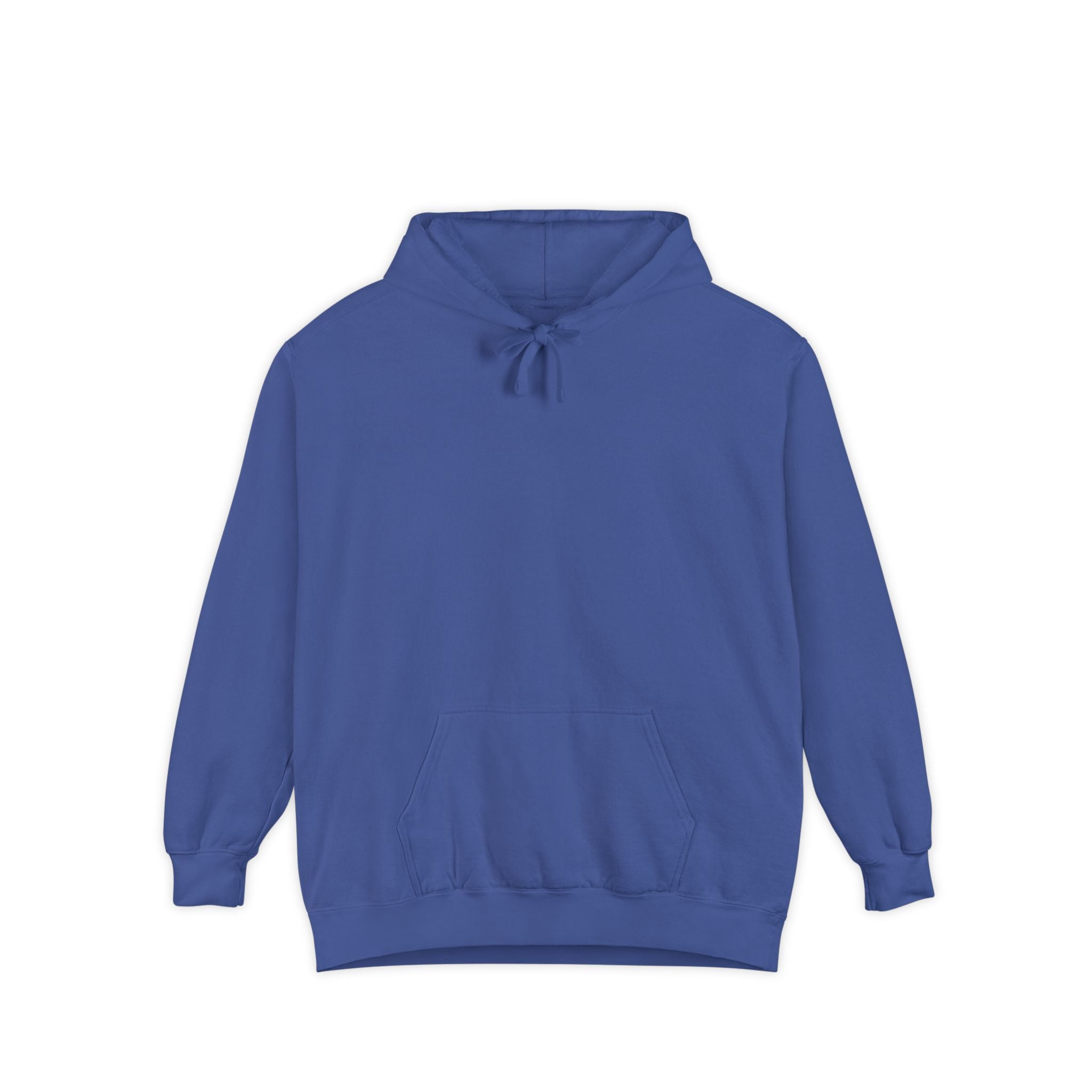 Rainbow Back Print "Let There Be Light" Classic Garment-Dyed Hoodie — Cozy Everyday Pullover