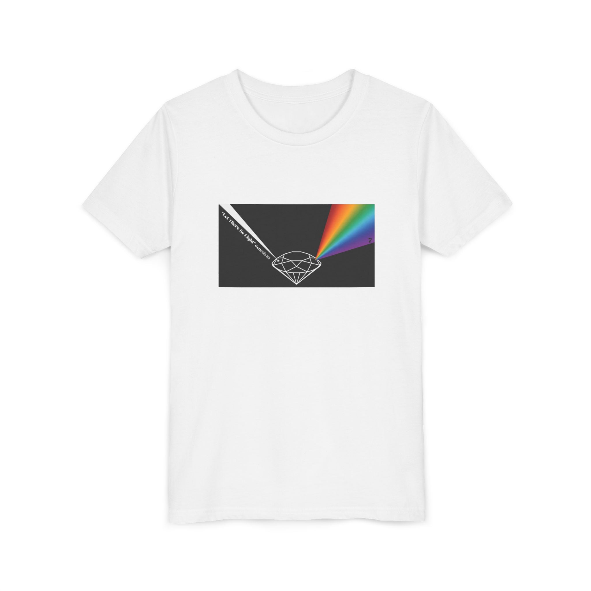 Youth Tee — Prism Diamond Rainbow Graphic Shirt