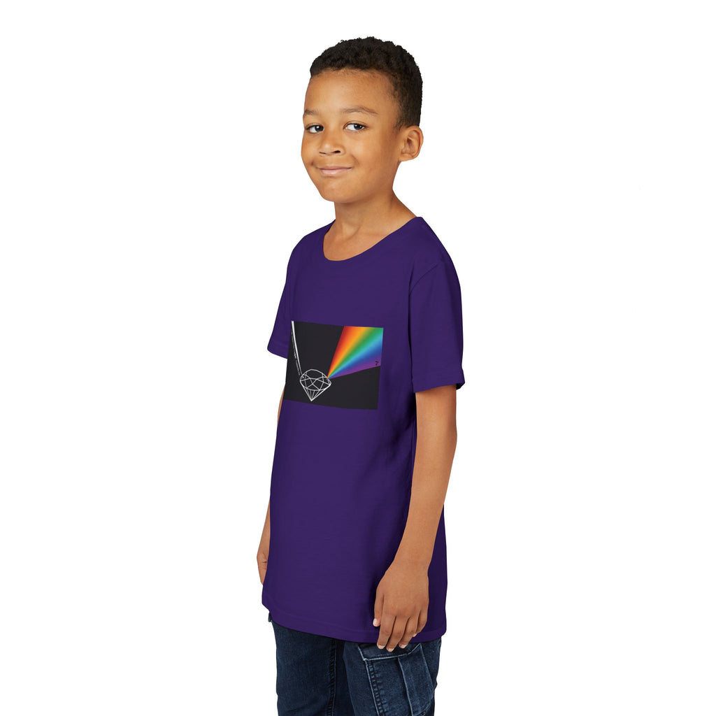Youth Tee — Prism Diamond Rainbow Graphic Shirt
