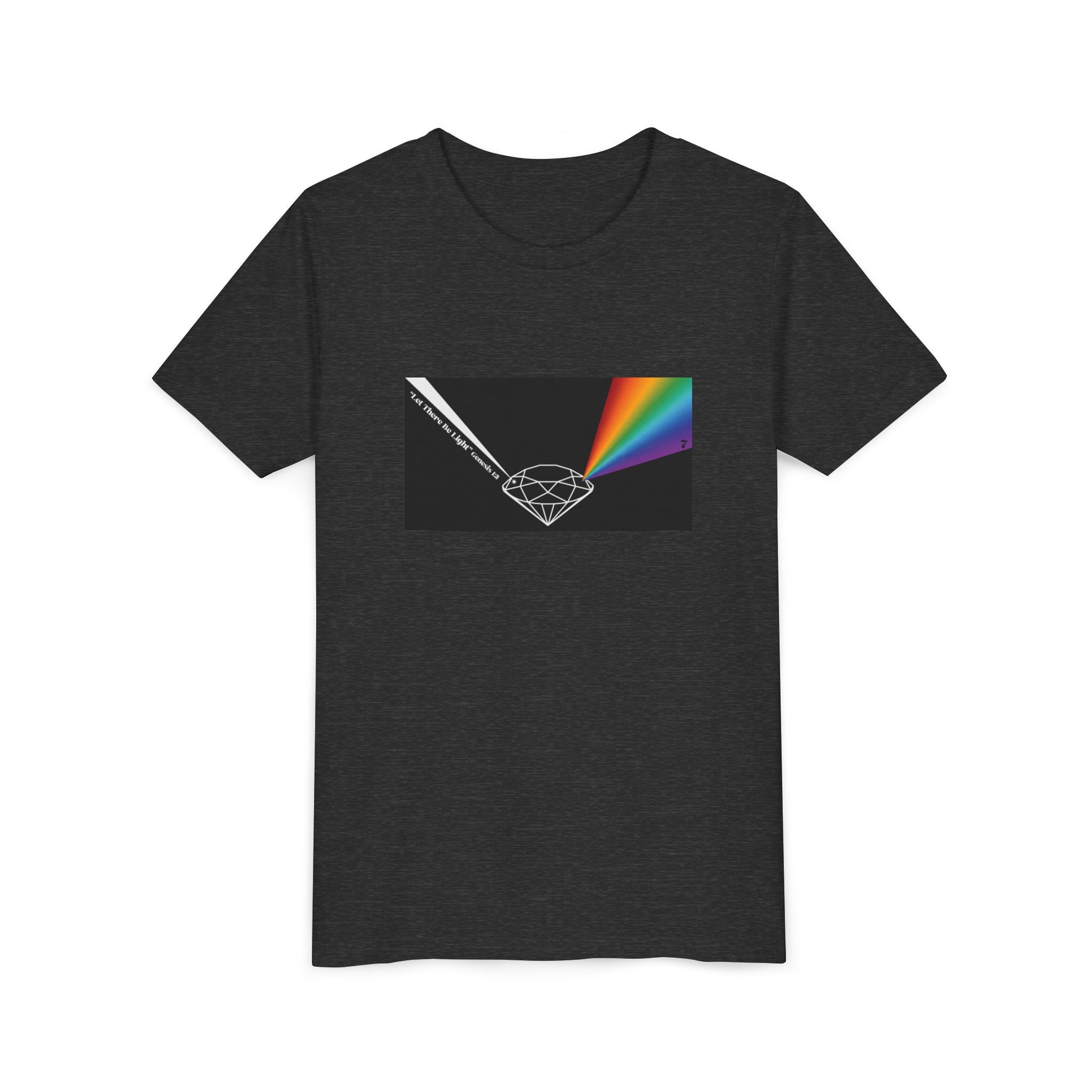 Youth Tee — Prism Diamond Rainbow Graphic Shirt