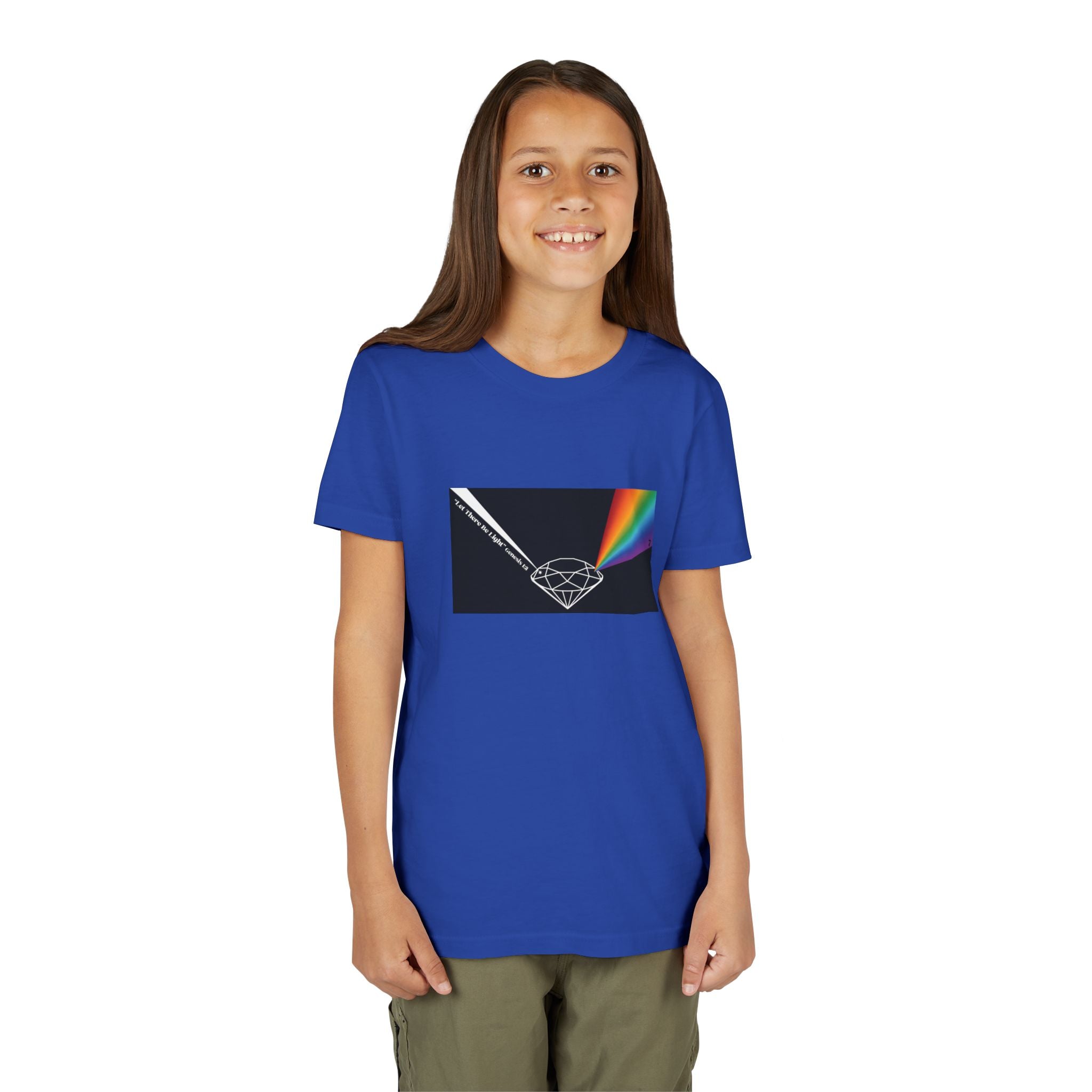 Youth Tee — Prism Diamond Rainbow Graphic Shirt