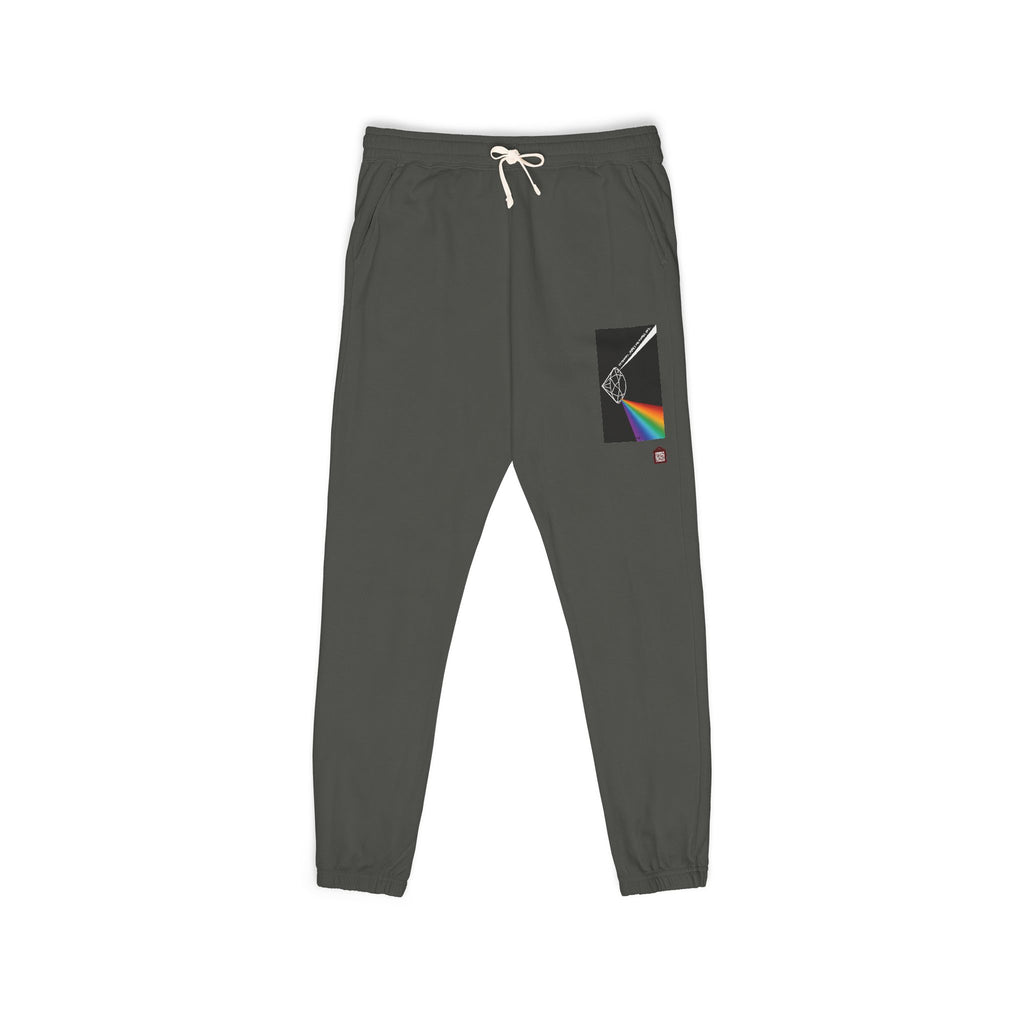 Fleece Sweatpants with Prism Bible Verse Pocket Graphic