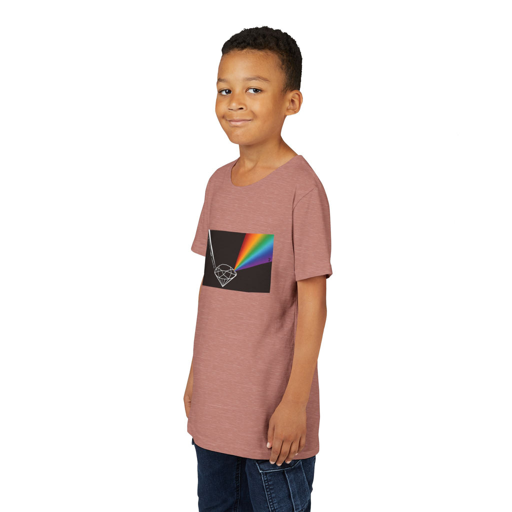 Youth Tee — Prism Diamond Rainbow Graphic Shirt