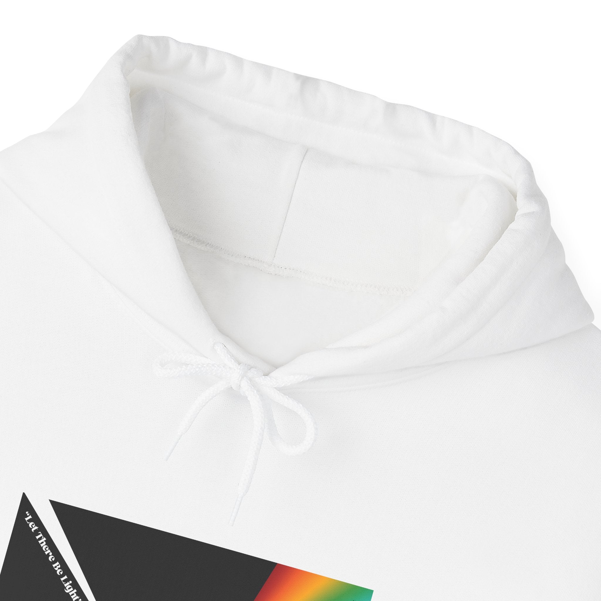 Unisex Prism Diamond "Let There Be Light" Hoodie | Rainbow Spectrum Prism Hooded Sweatshirt