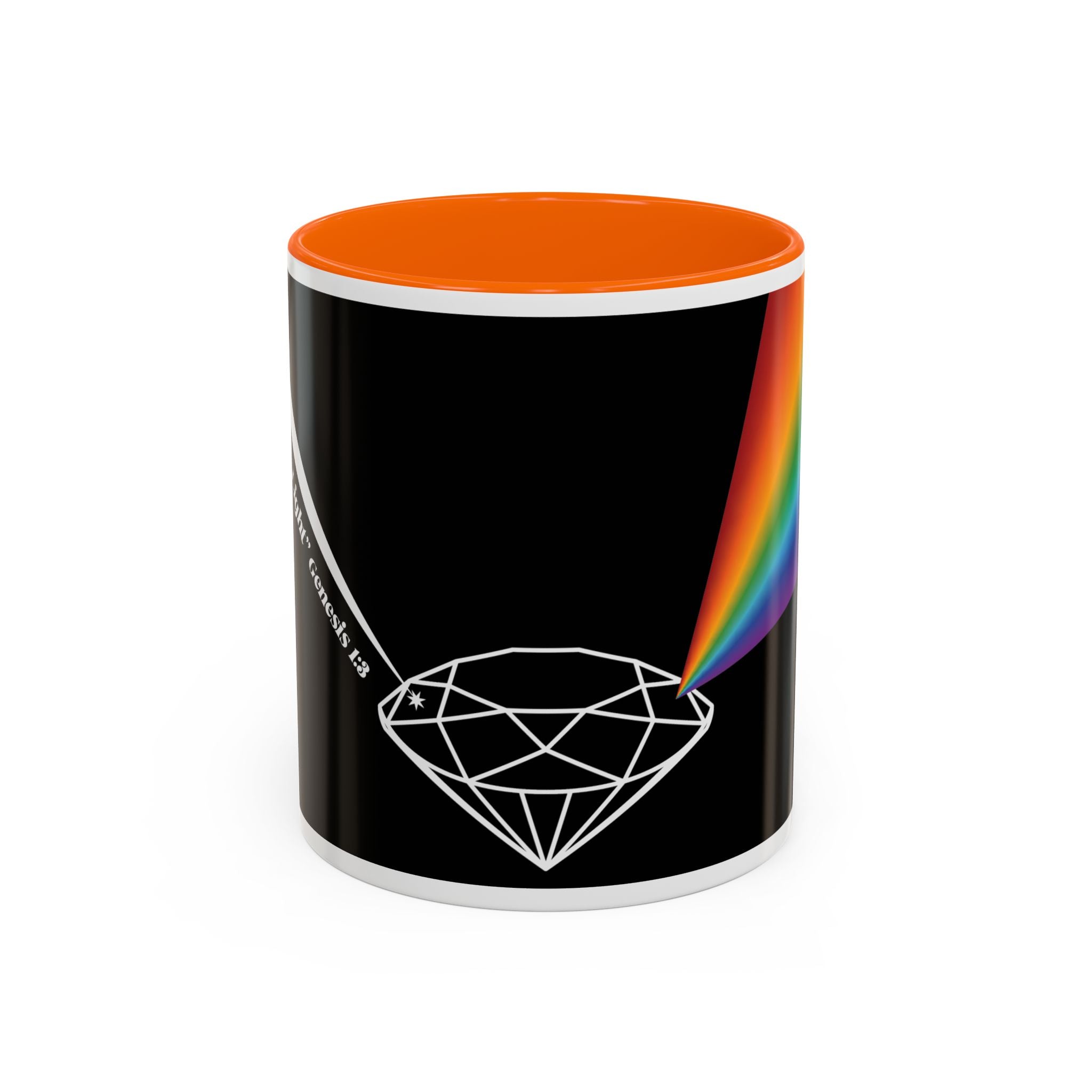 Prism Diamond Rainbow Accent Coffee Mug (11/15 oz)