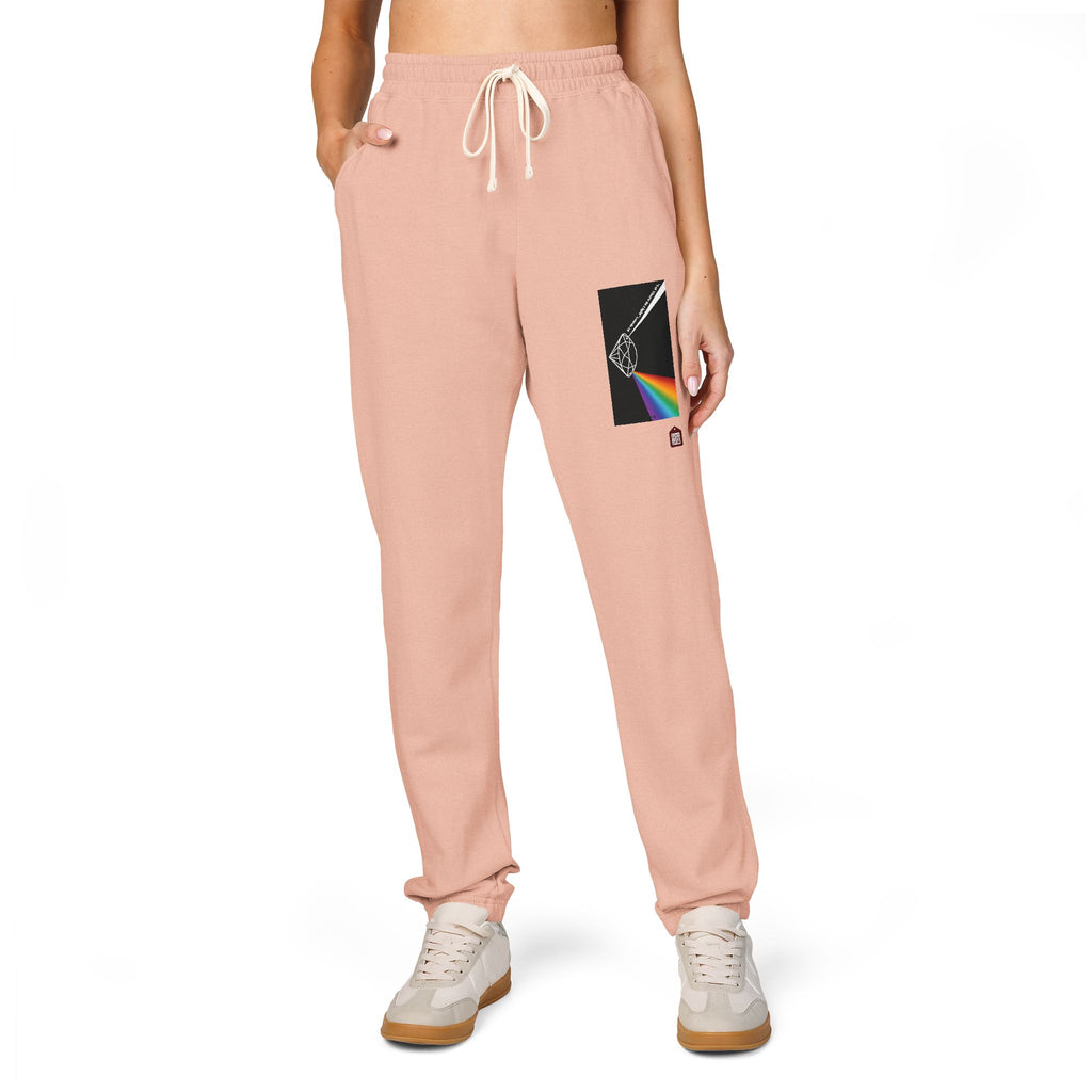 Fleece Sweatpants with Prism Bible Verse Pocket Graphic
