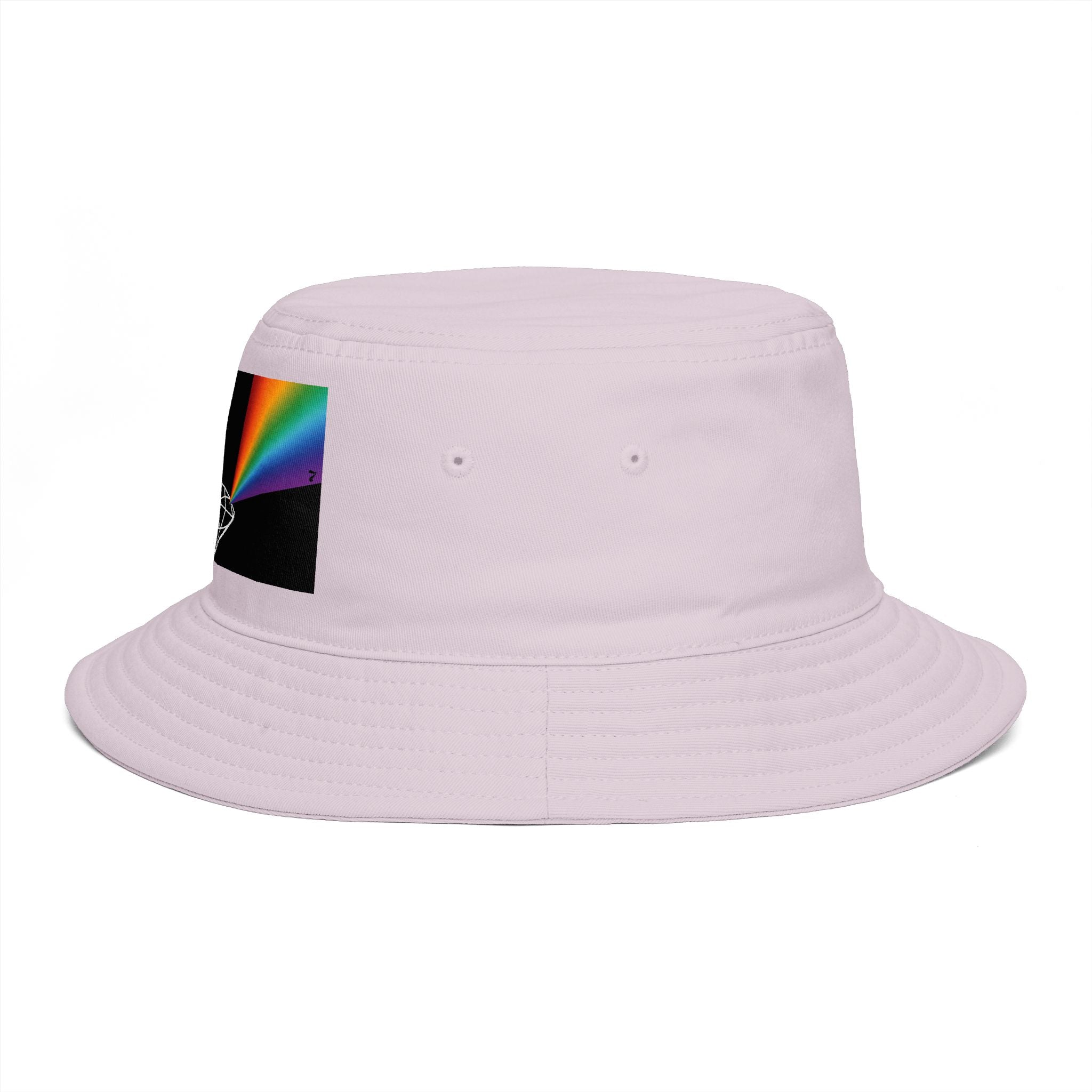 Prism Diamond Bucket Hat — Retro Rainbow Prism Graphic Hat