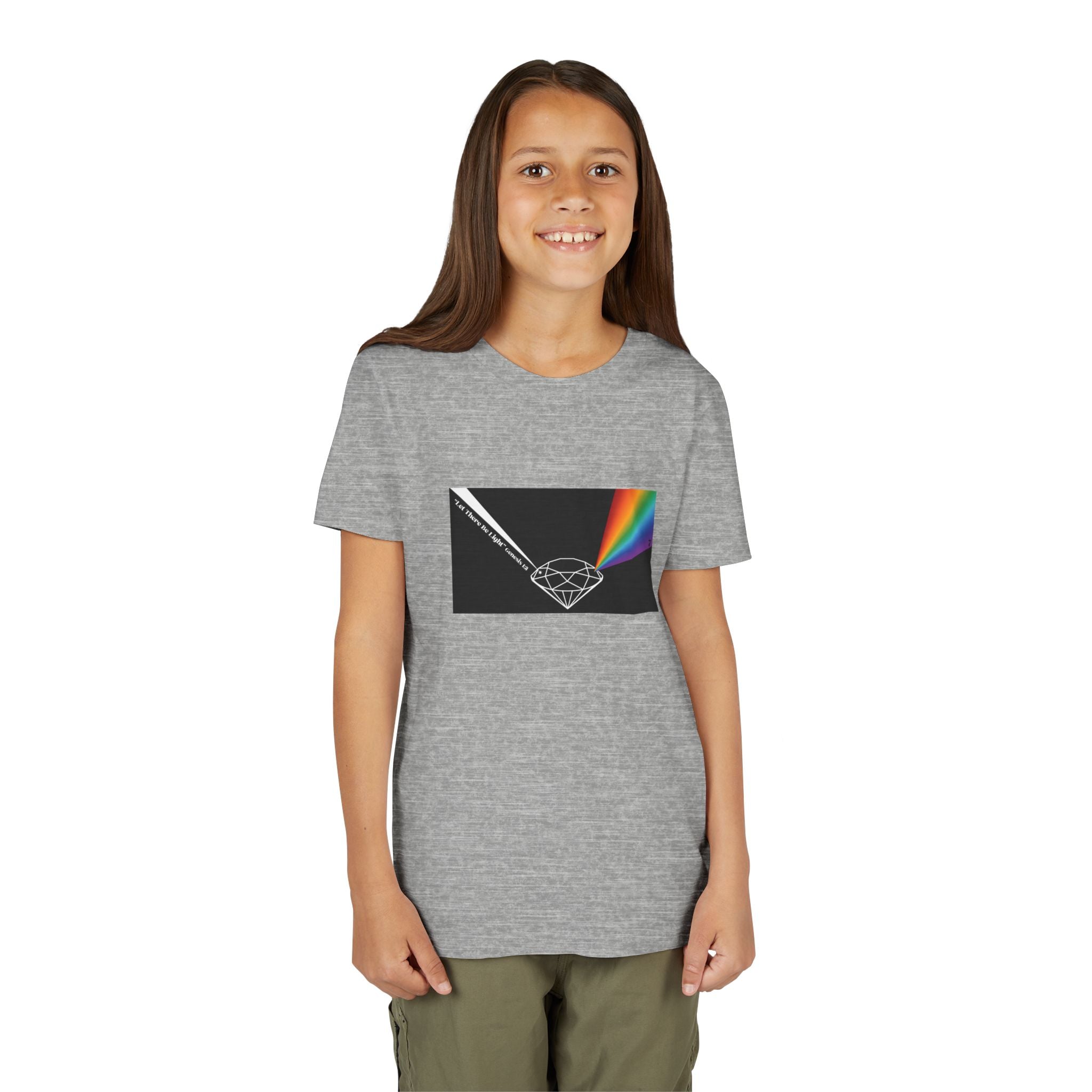 Youth Tee — Prism Diamond Rainbow Graphic Shirt